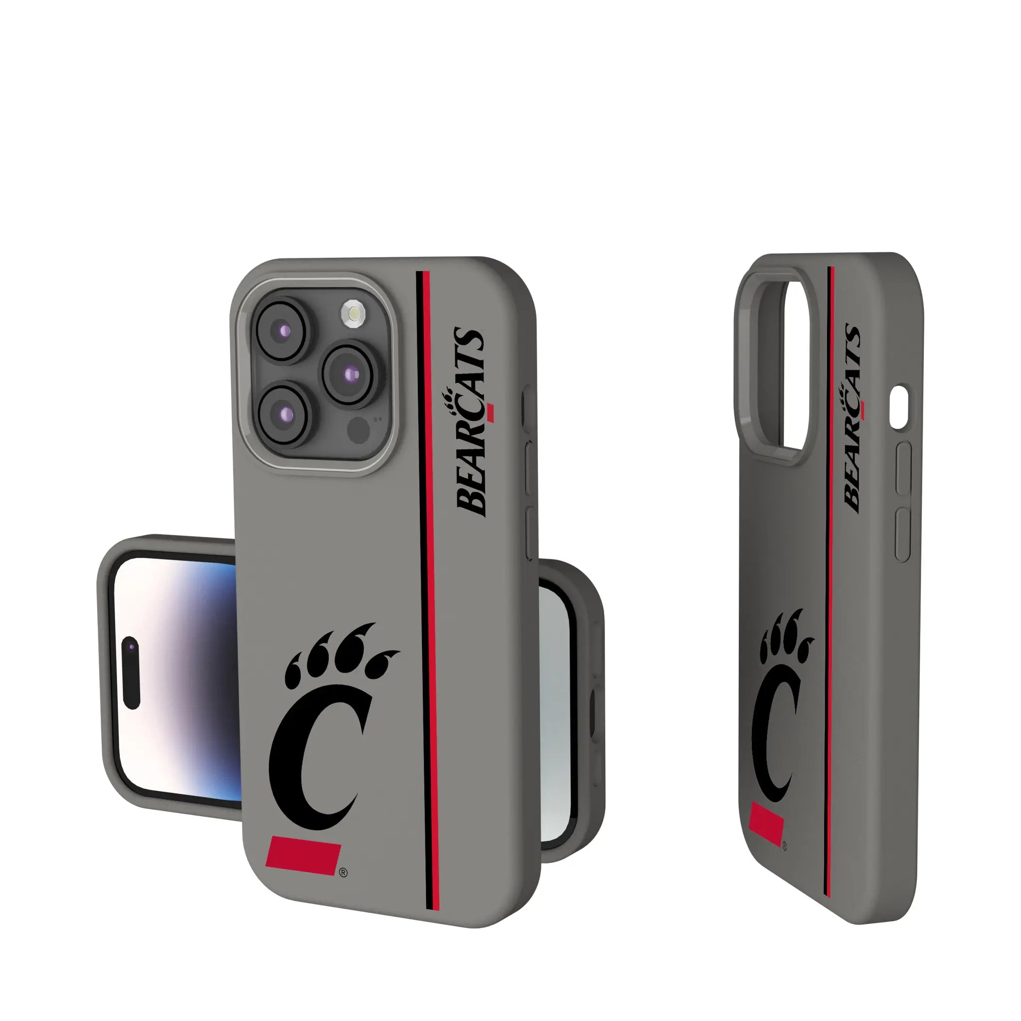 University of Cincinnati Bearcats Sidebar iPhone Soft Touch Phone Case for Apple iPhone
