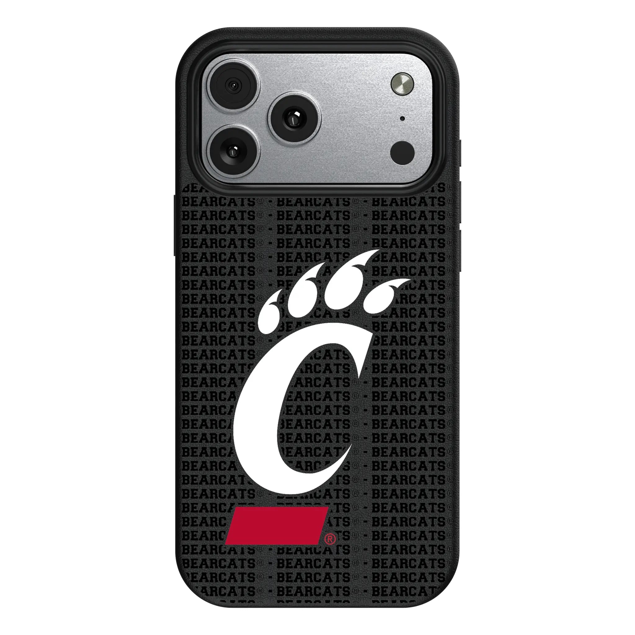 University of Cincinnati Bearcats Text Backdrop iPhone MagSafe Compatible Phone Case for Apple iPhone#Device_iPhone 17 Pro Max