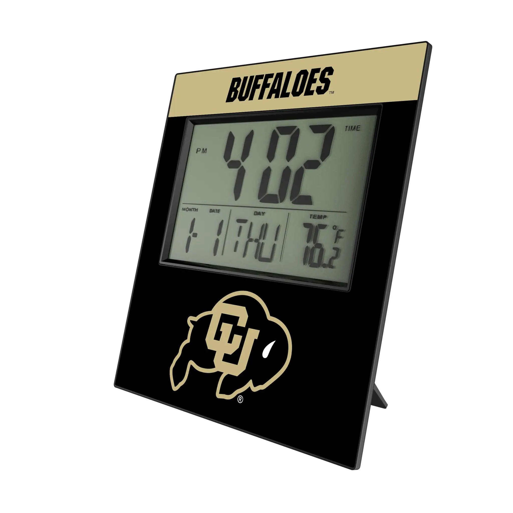 University of Colorado Buffaloes Color Block Wall Clock