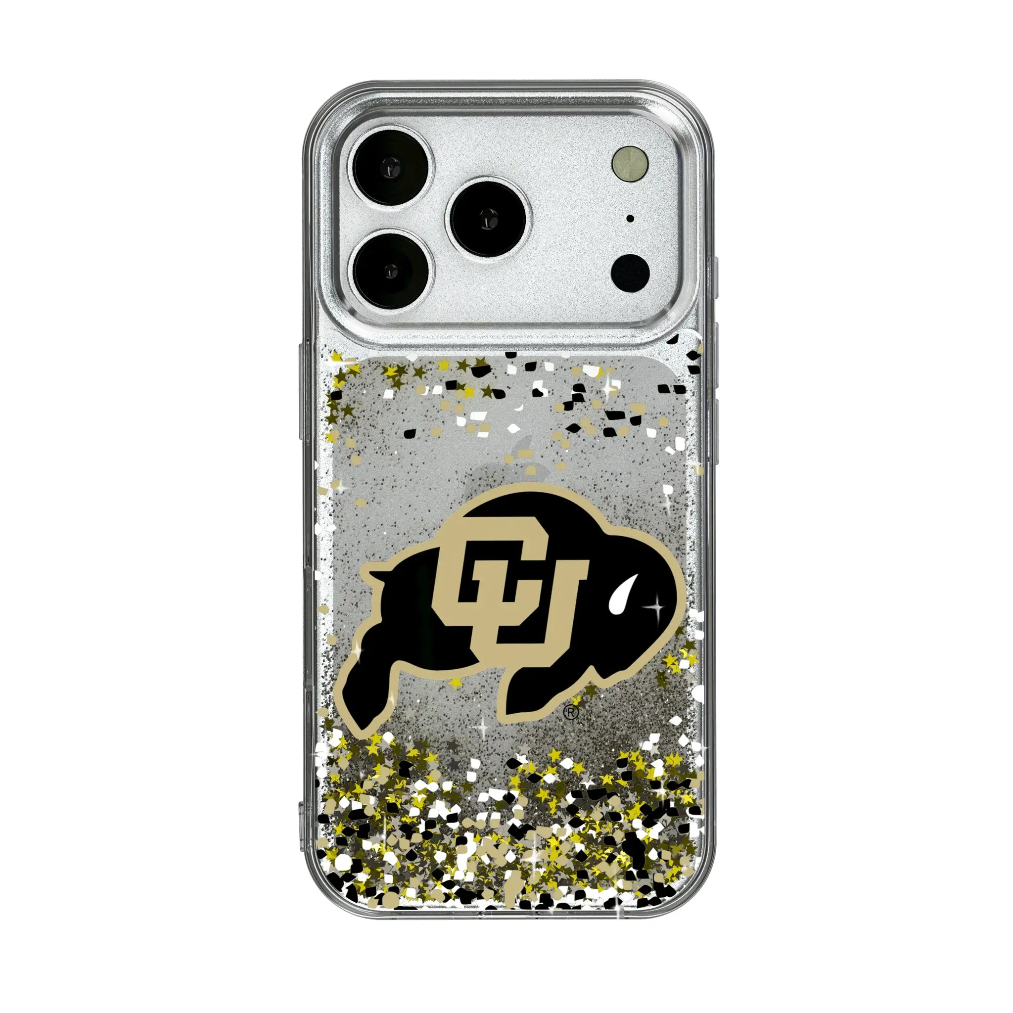 University of Colorado Buffaloes Confetti iPhone Glitter Phone Case for Apple iPhone