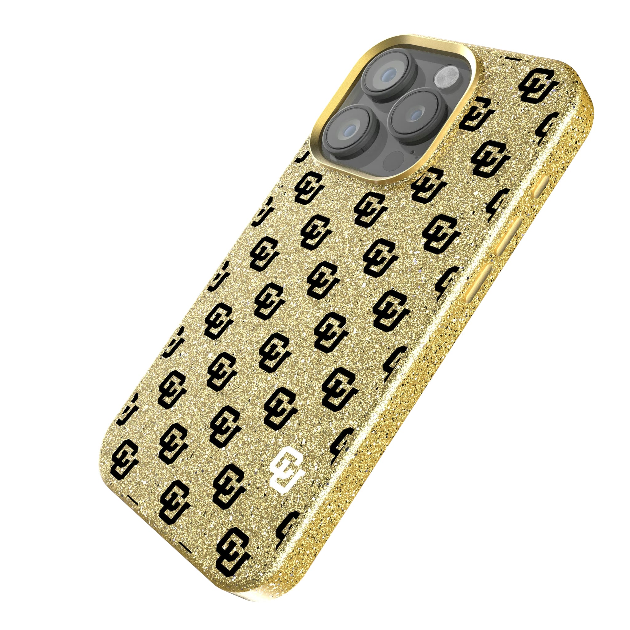 University of Colorado Buffaloes Fashion Pattern iPhone Bling Phone Case for Apple iPhone - Isometric View