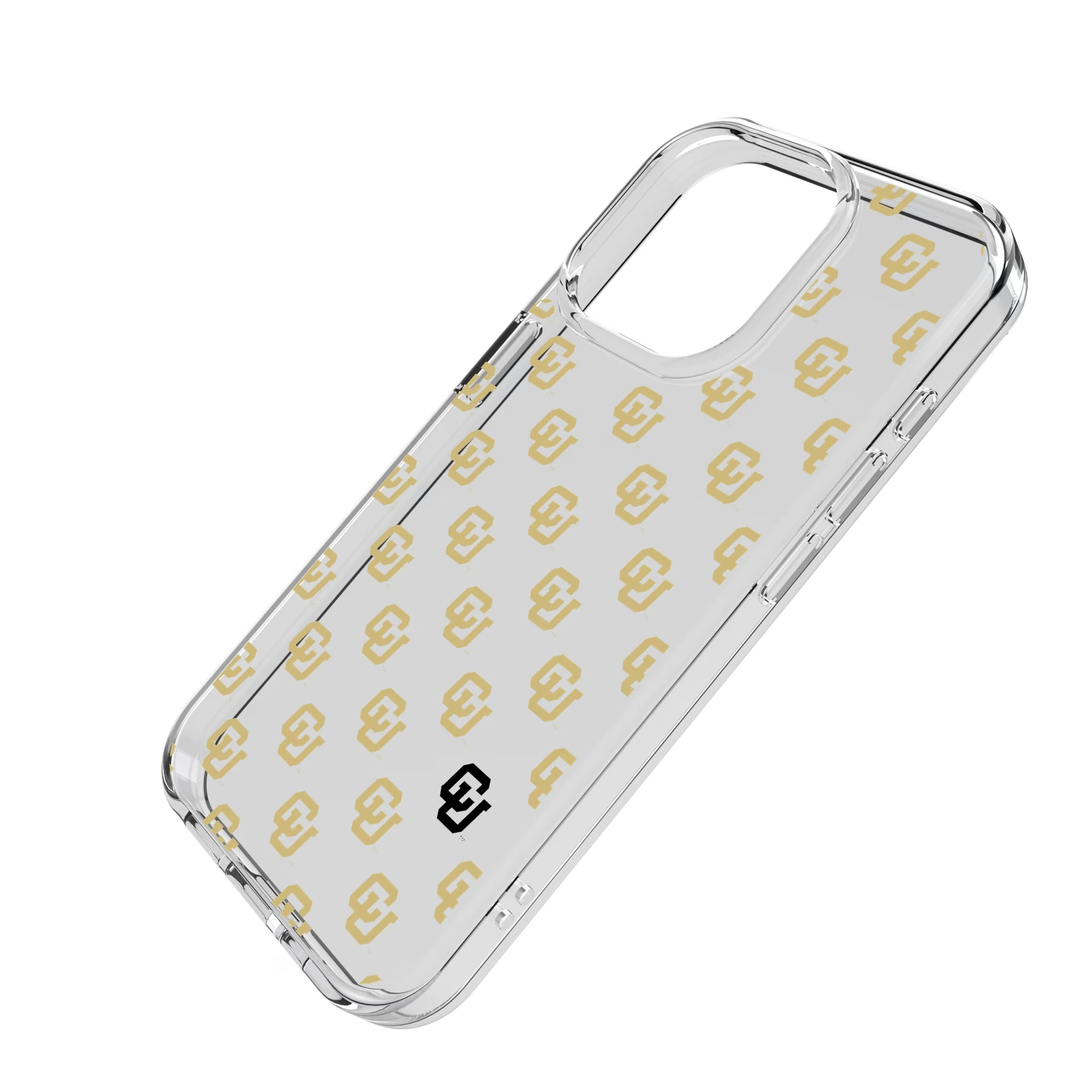 University of Colorado Buffaloes Fashion Pattern iPhone Clear Phone Case for Apple iPhone - Isometric View
