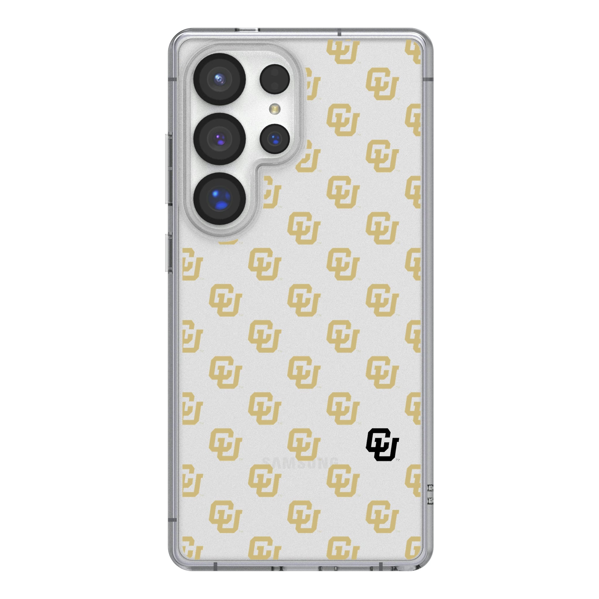 University of Colorado Buffaloes Fashion Pattern Galaxy Clear Phone Case for Samsung Galaxy