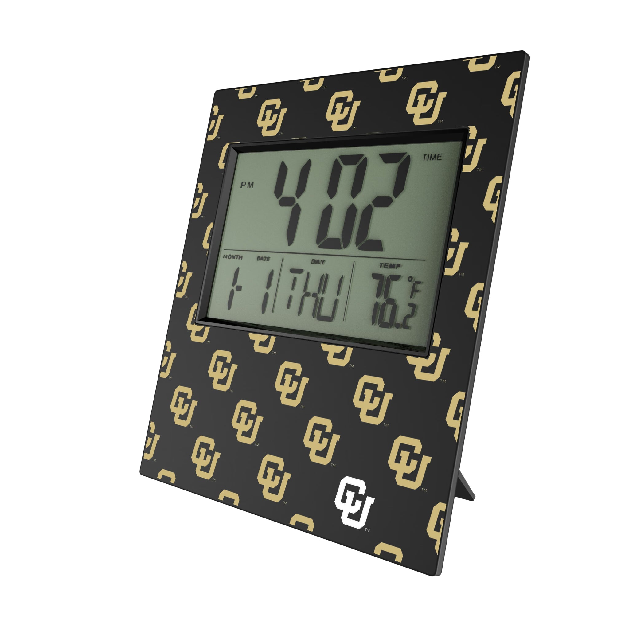 University of Colorado Buffaloes Fashion Pattern Wall Clock