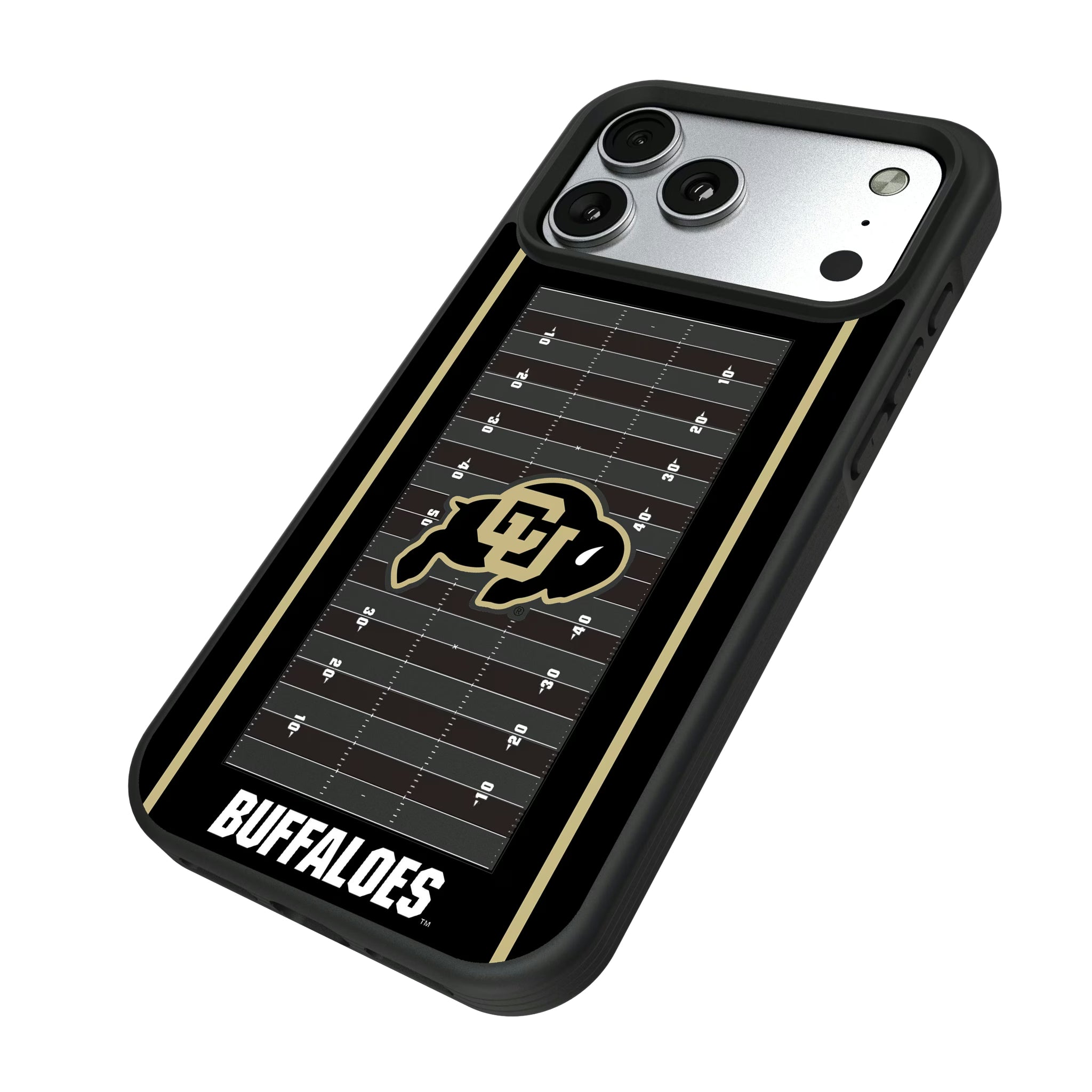 University of Colorado Buffaloes Field iPhone Bump Phone Case for Apple iPhone - Isometric View#Device_iPhone 17 Pro Max