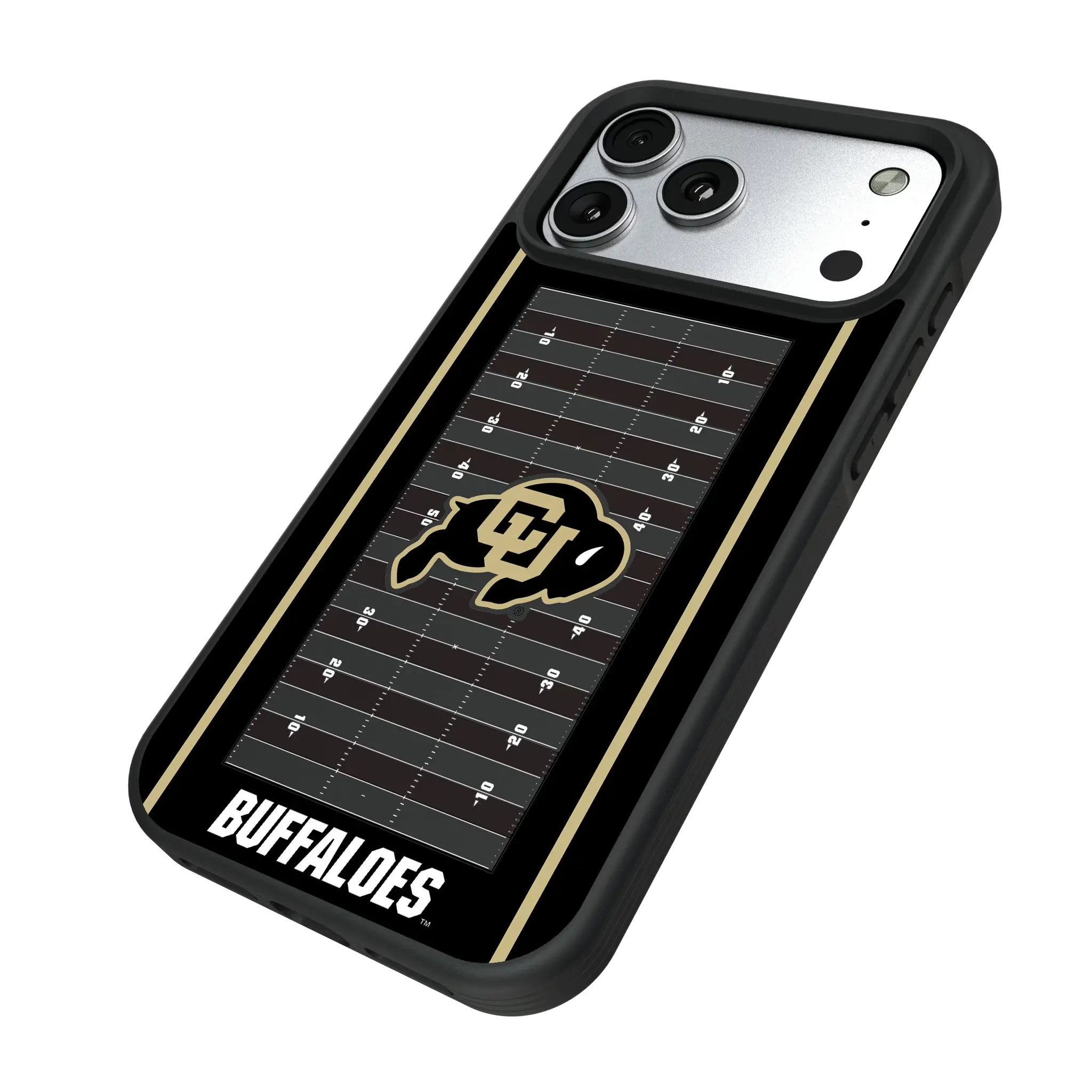 University of Colorado Buffaloes Field iPhone Bump Phone Case for Apple iPhone - Isometric View#Device_iPhone 17 Pro Max