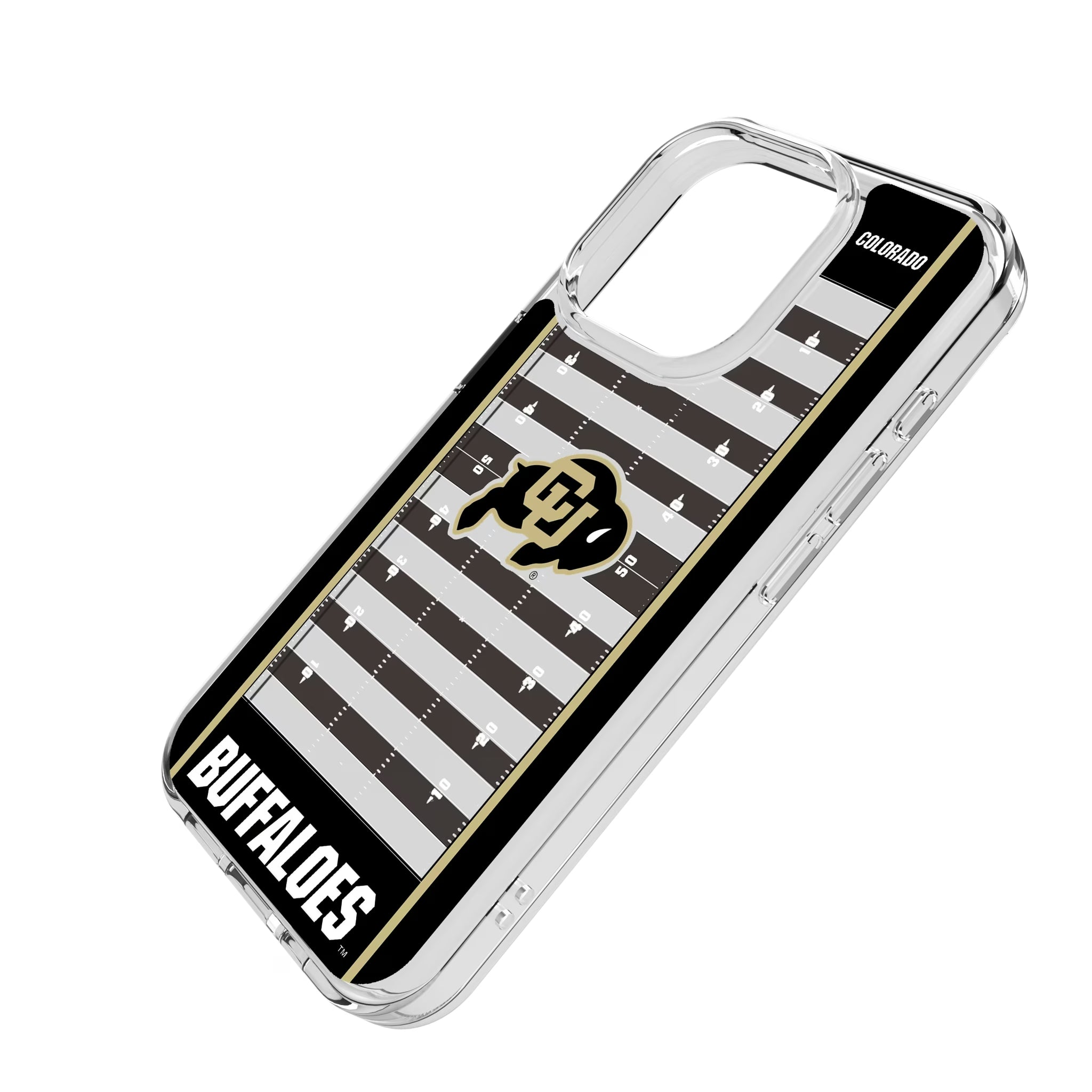 University of Colorado Buffaloes Field iPhone Clear Phone Case for Apple iPhone - Isometric View