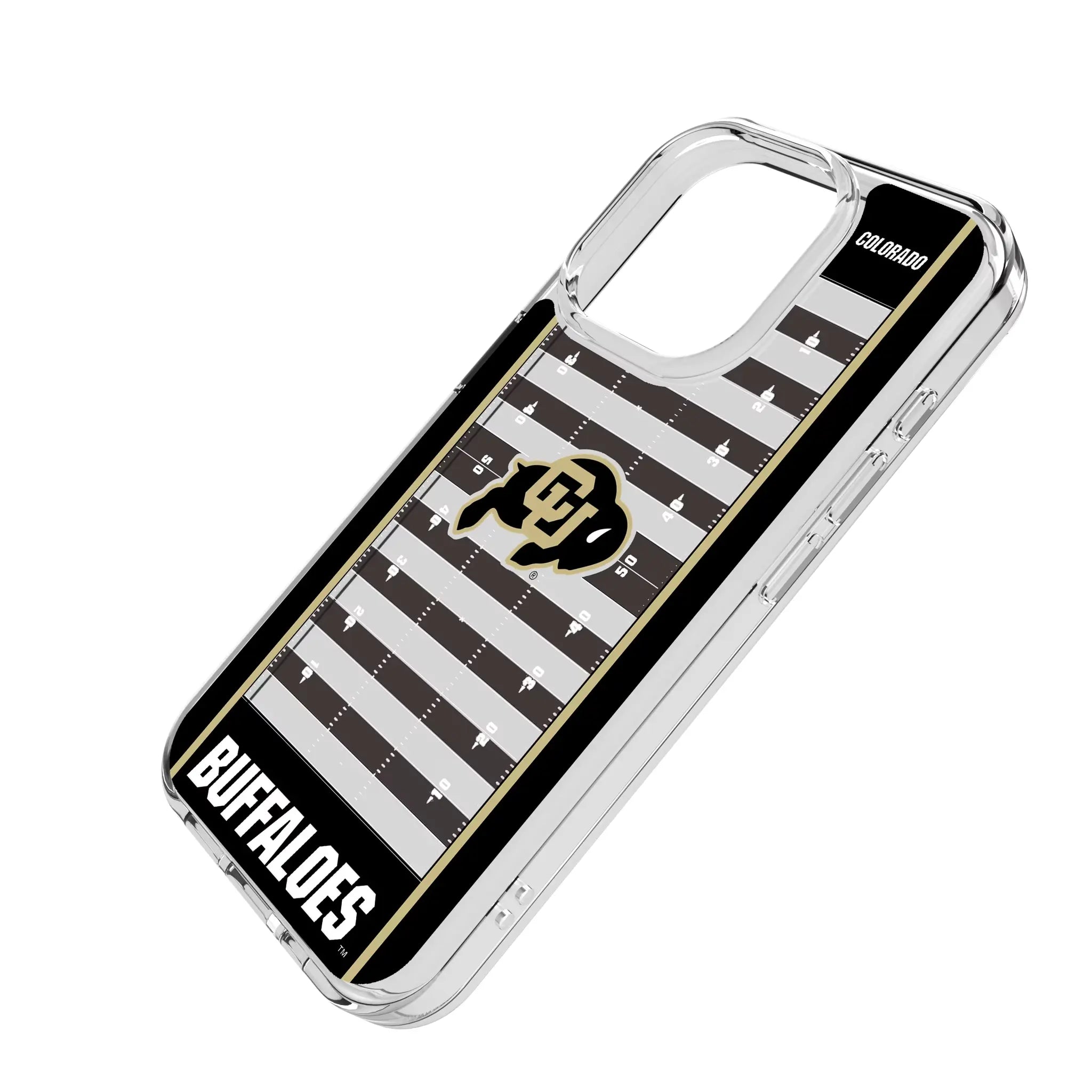 University of Colorado Buffaloes Field iPhone Clear Phone Case for Apple iPhone - Isometric View