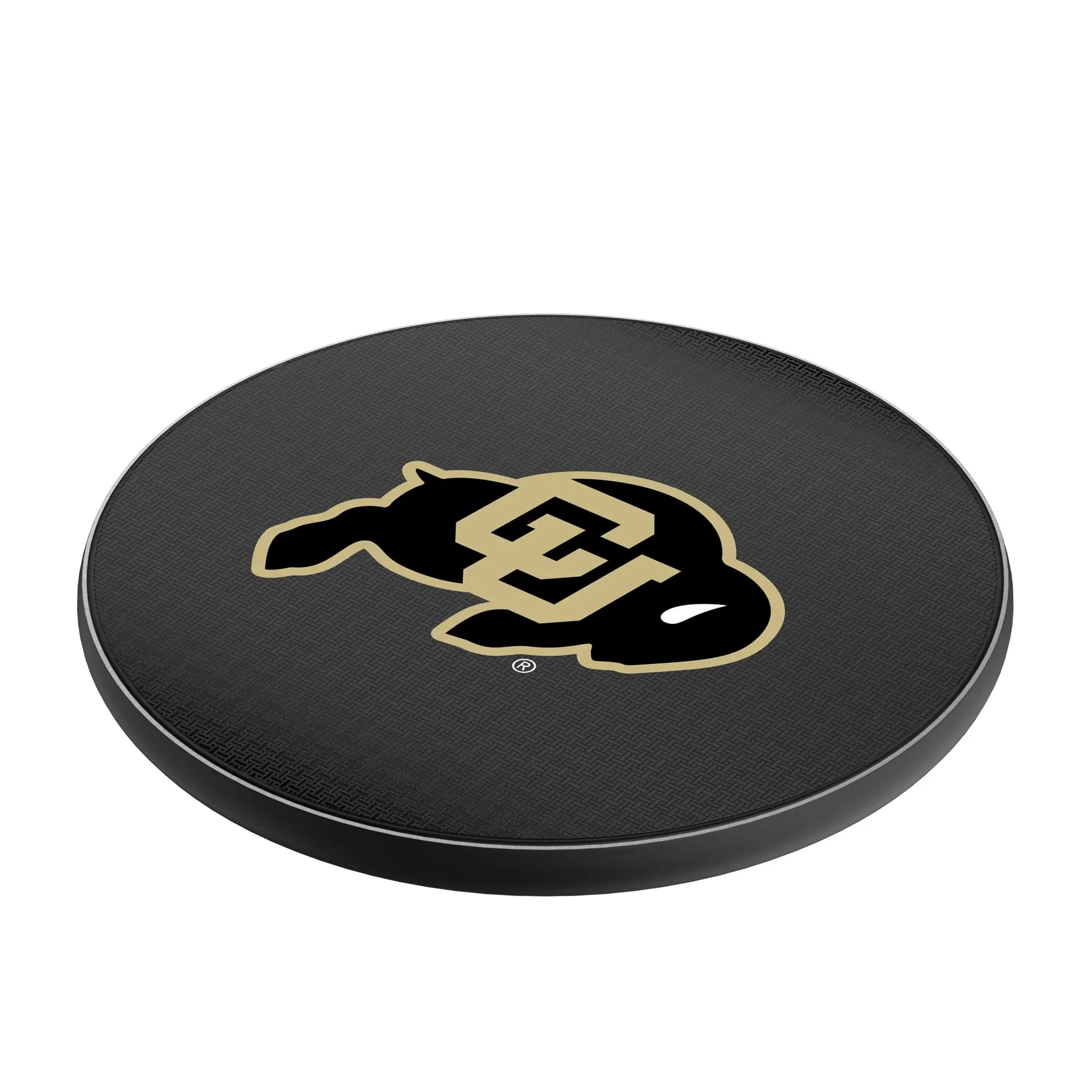 University of Colorado Buffaloes Linen 15-Watt Wireless Charger - Isometric View