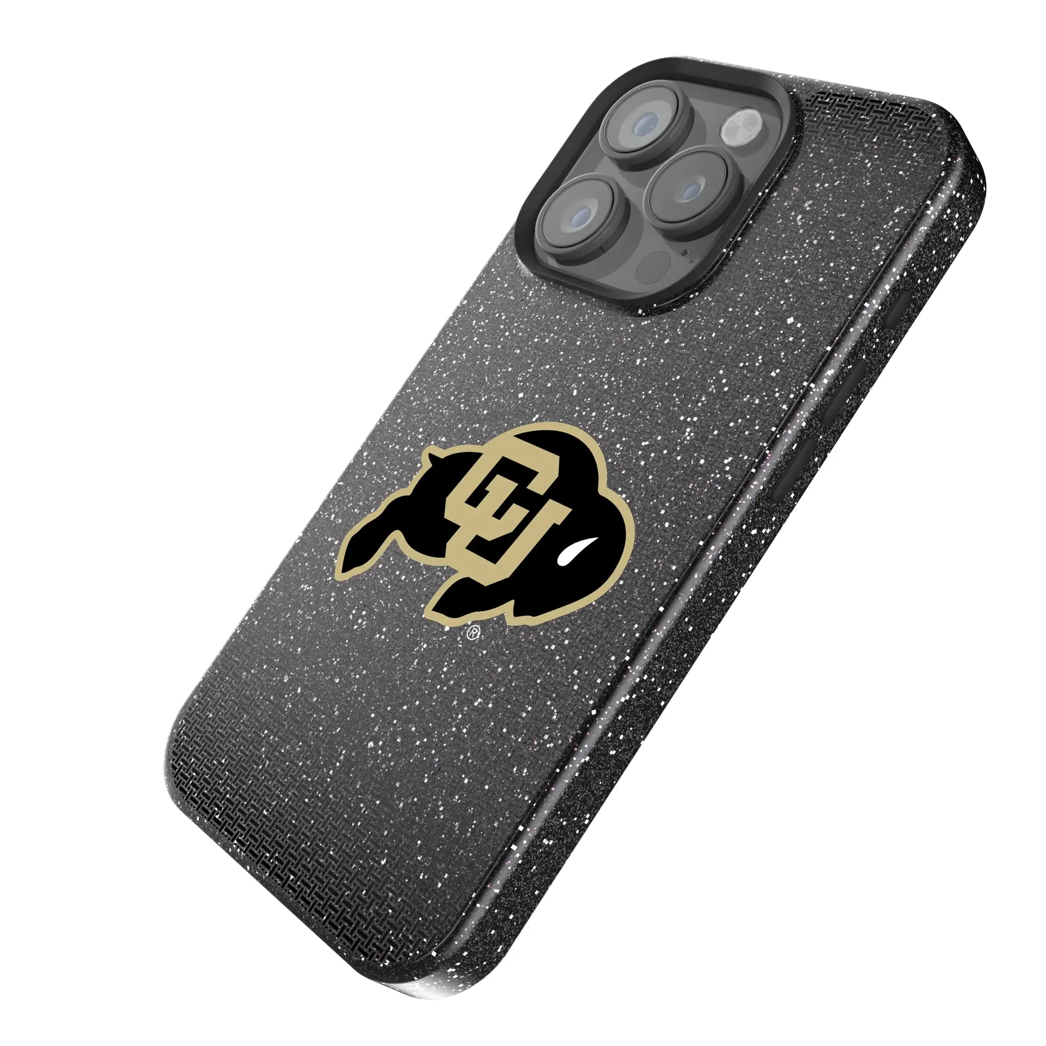 University of Colorado Buffaloes Linen iPhone Bling Phone Case for Apple iPhone - Isometric View