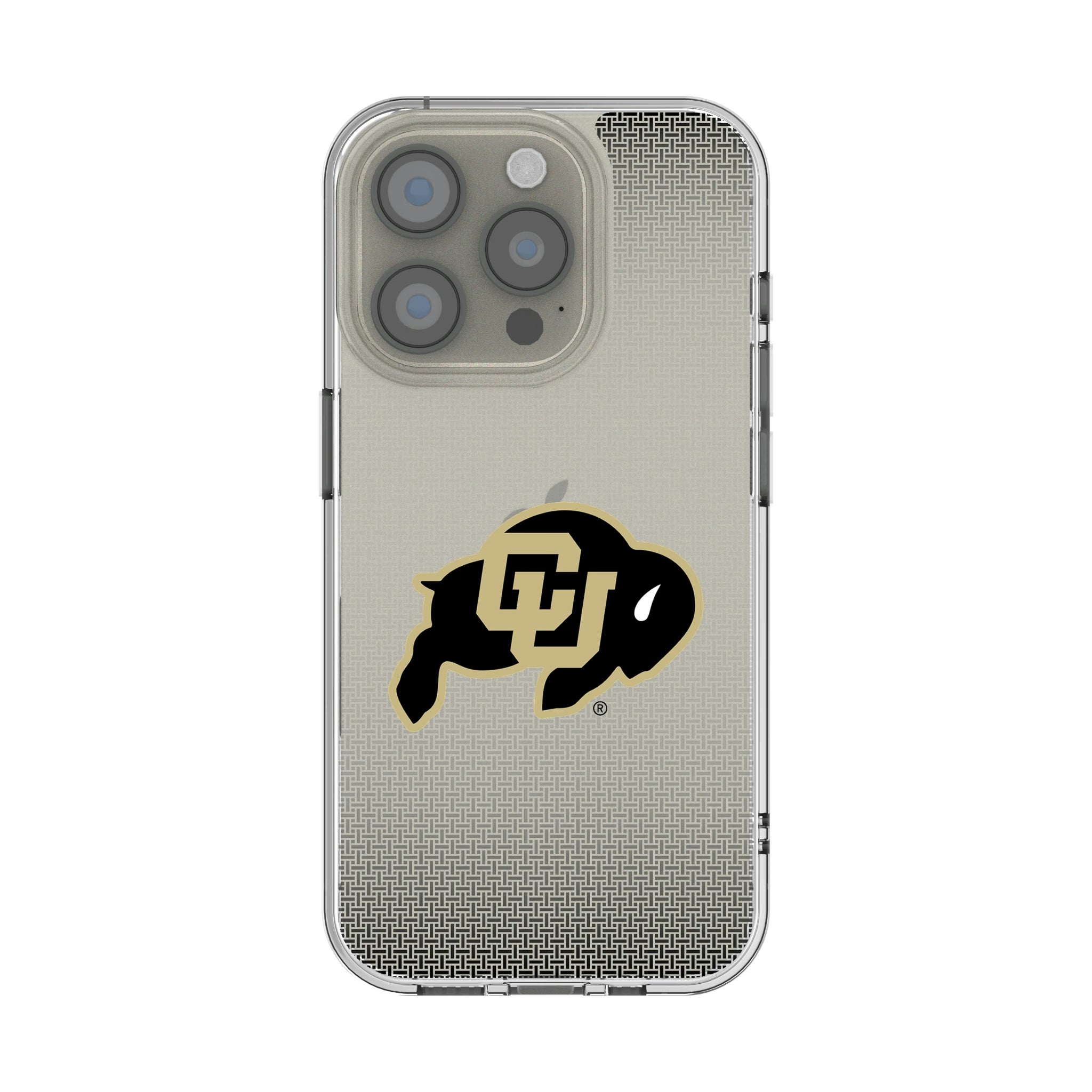 University of Colorado Buffaloes Linen iPhone Clear Phone Case for Apple iPhone