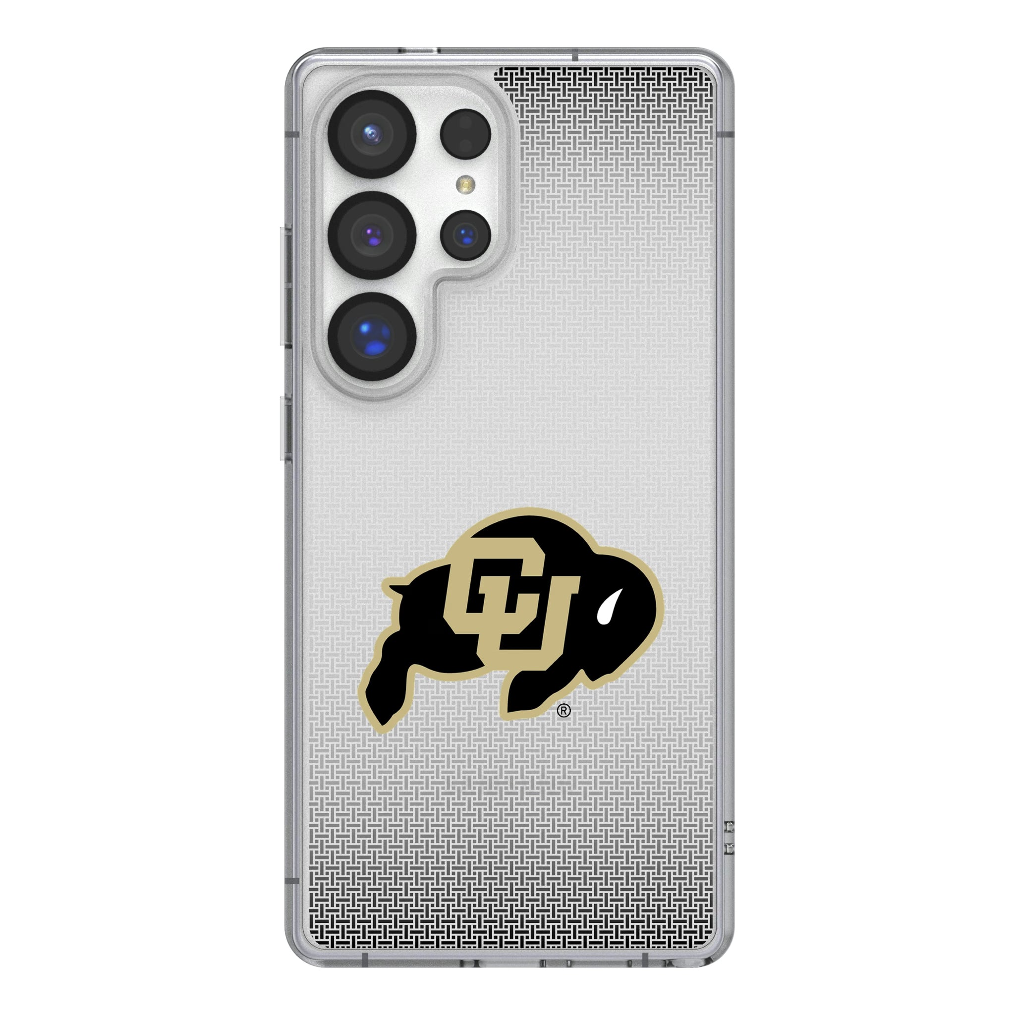 University of Colorado Buffaloes Linen Galaxy Clear Phone Case for Samsung Galaxy