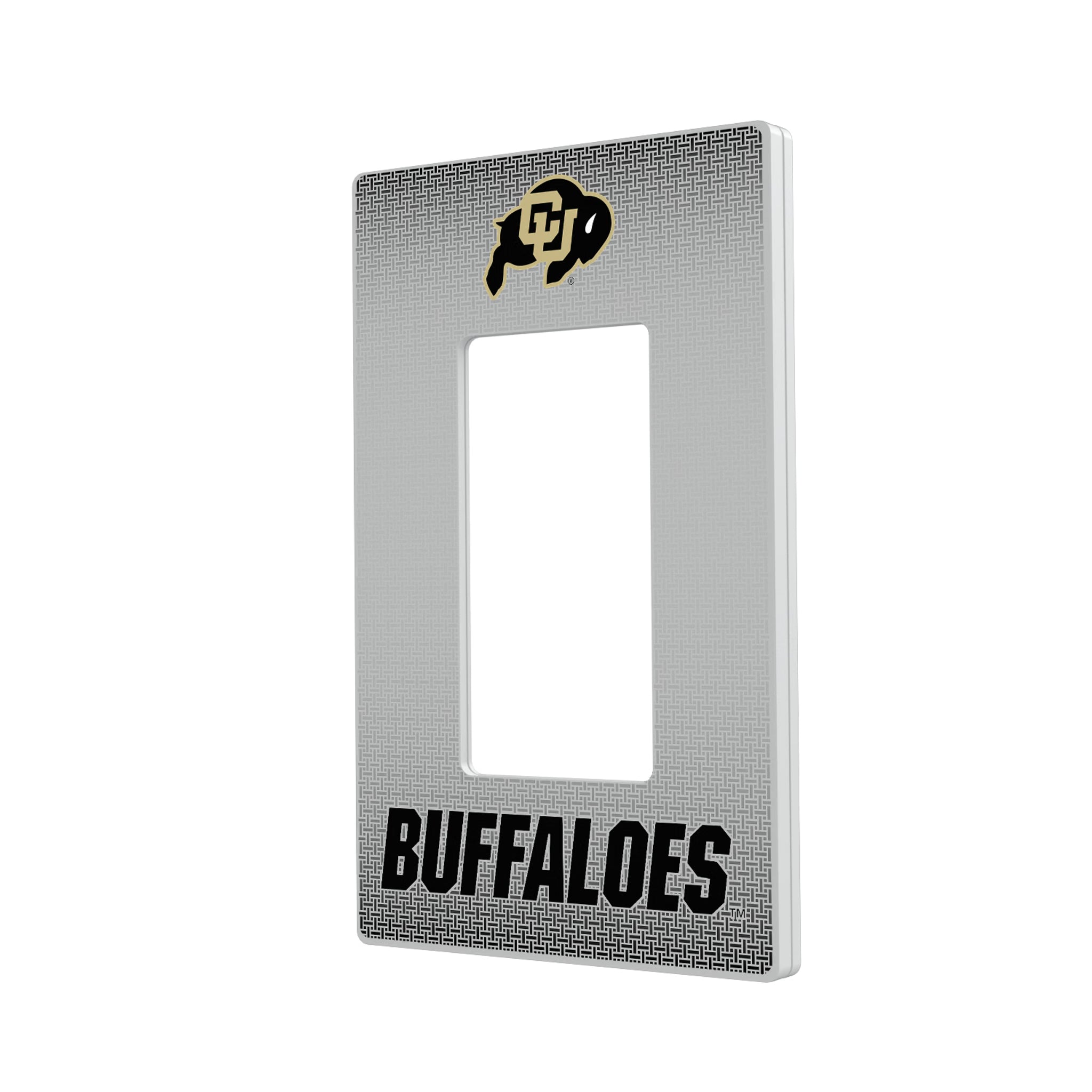 University of Colorado Buffaloes Linen Hidden-Screw Light Switch Plate#Style_Single Rocker