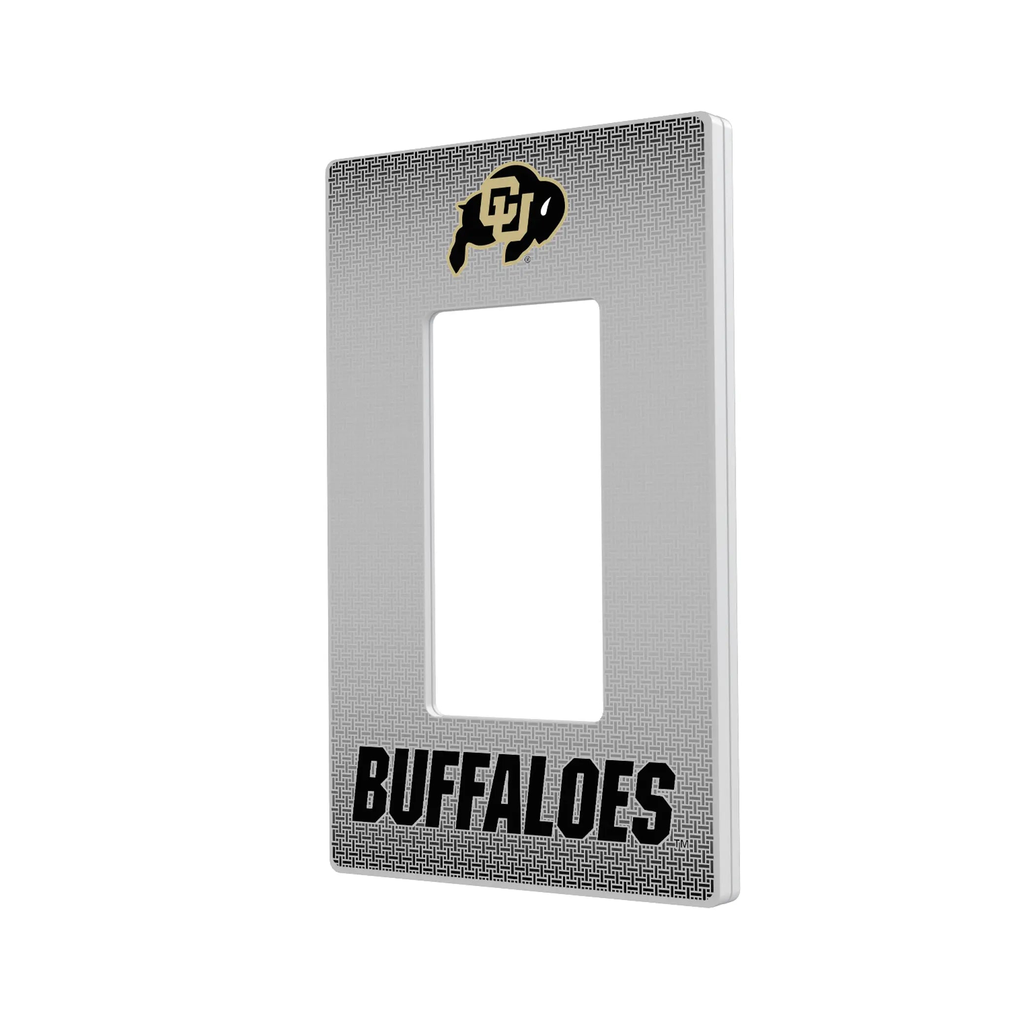 University of Colorado Buffaloes Linen Hidden-Screw Light Switch Plate#Style_Single Rocker
