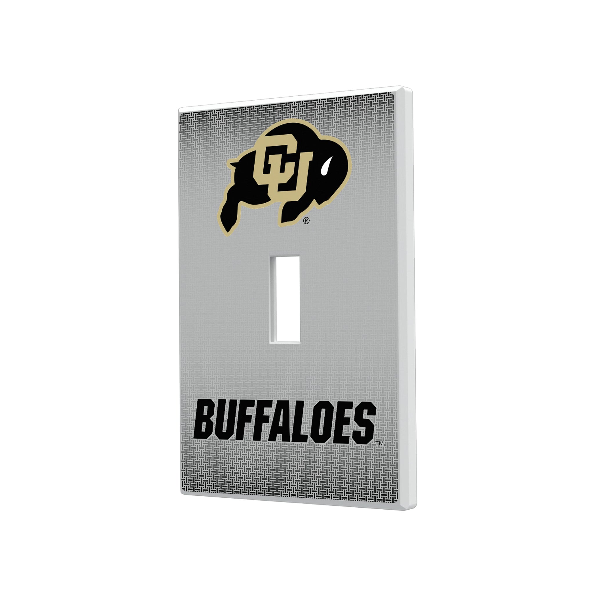 University of Colorado Buffaloes Linen Hidden-Screw Light Switch Plate#Style_Single Toggle