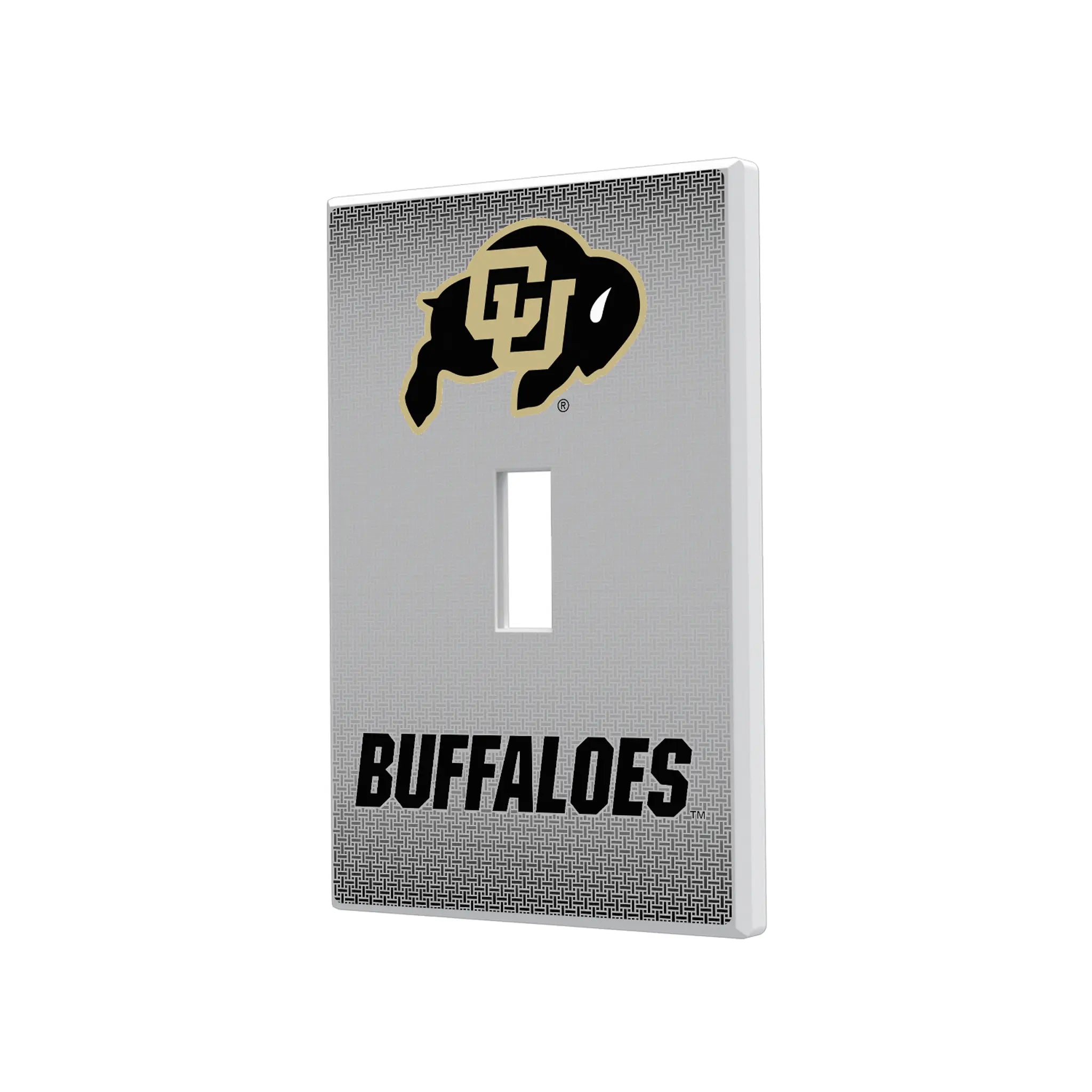 University of Colorado Buffaloes Linen Hidden-Screw Light Switch Plate#Style_Single Toggle