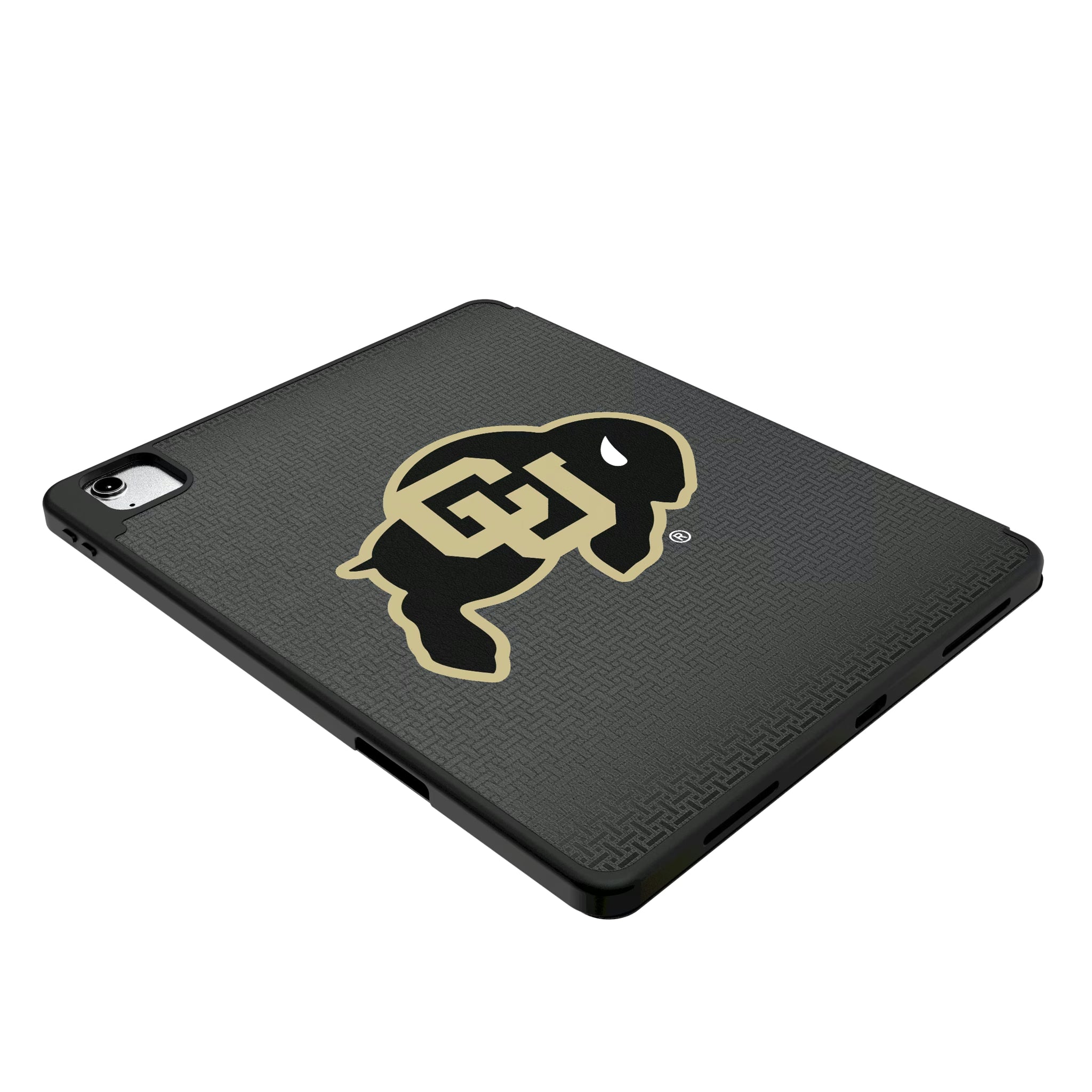 University of Colorado Buffaloes Linen iPad Tablet Case for Apple iPad - Isometric View