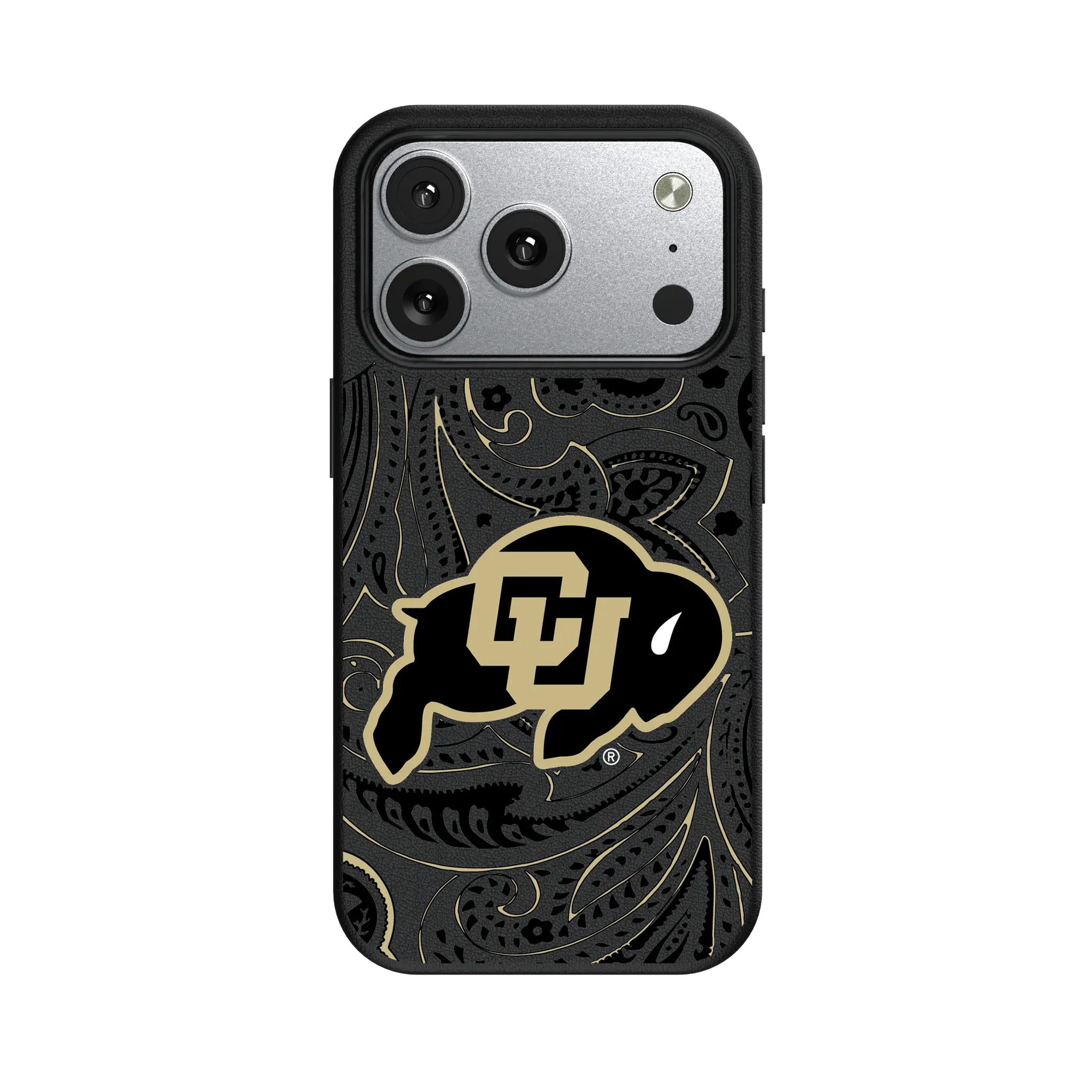 University of Colorado Buffaloes Paisley iPhone MagSafe Compatible Phone Case for Apple iPhone#Device_iPhone 17 Pro
