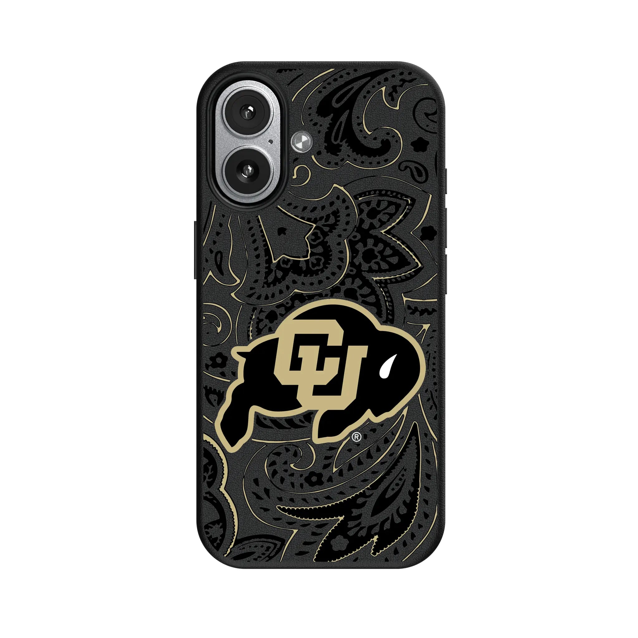 University of Colorado Buffaloes Paisley iPhone MagSafe Compatible Phone Case for Apple iPhone#Device_iPhone 17