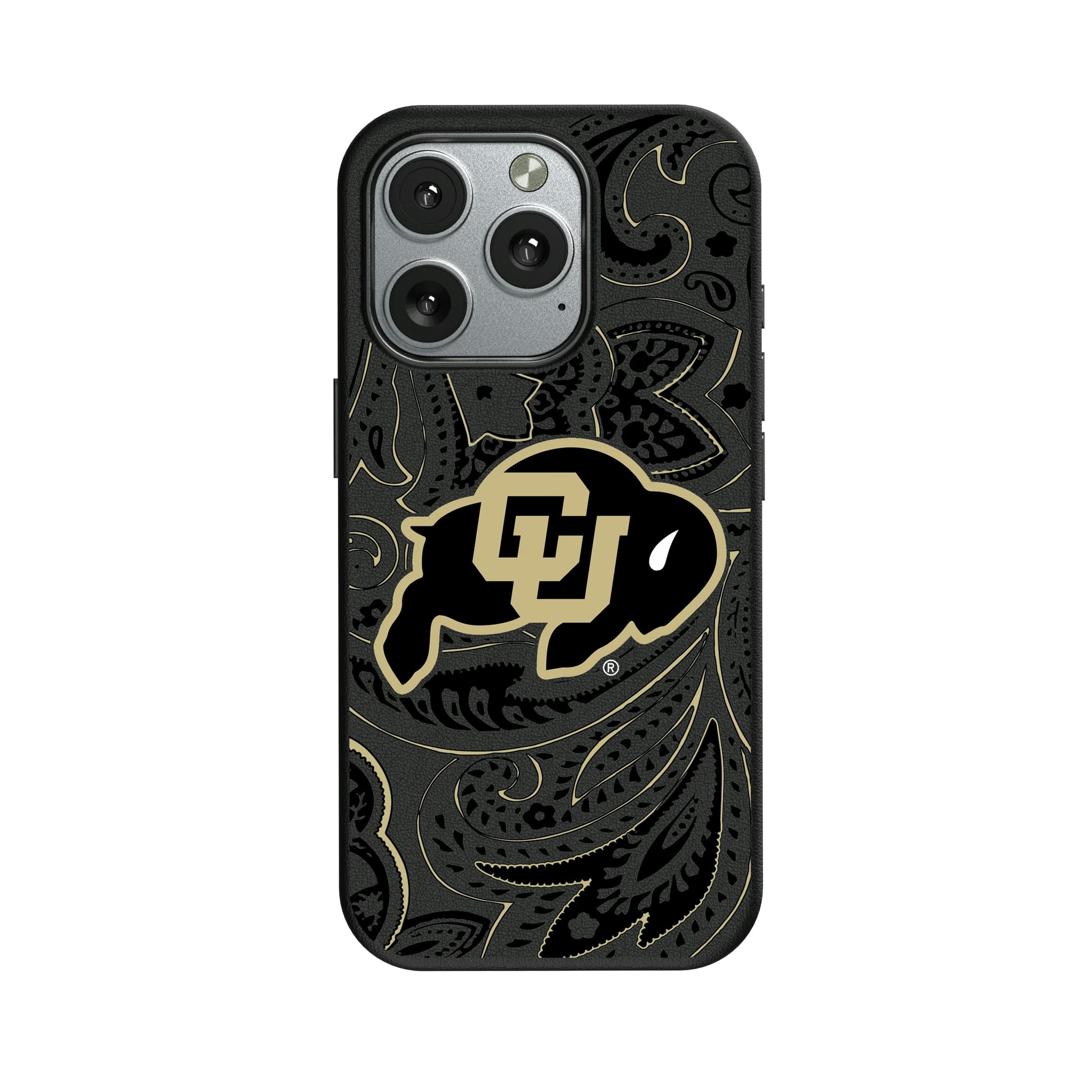 University of Colorado Buffaloes Paisley iPhone MagSafe Compatible Phone Case for Apple iPhone