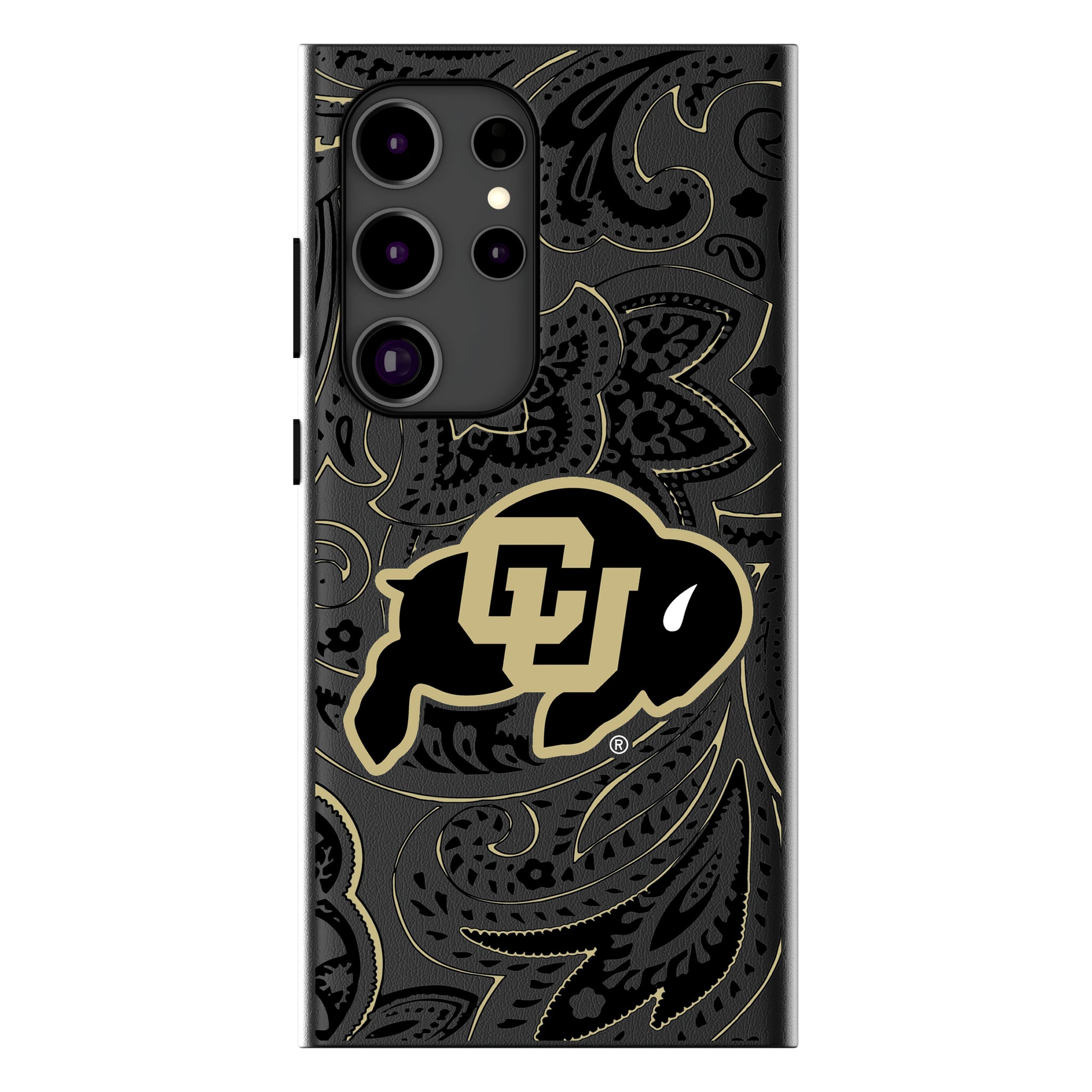 University of Colorado Buffaloes Paisley Galaxy MagSafe Compatible Phone Case for Samsung Galaxy