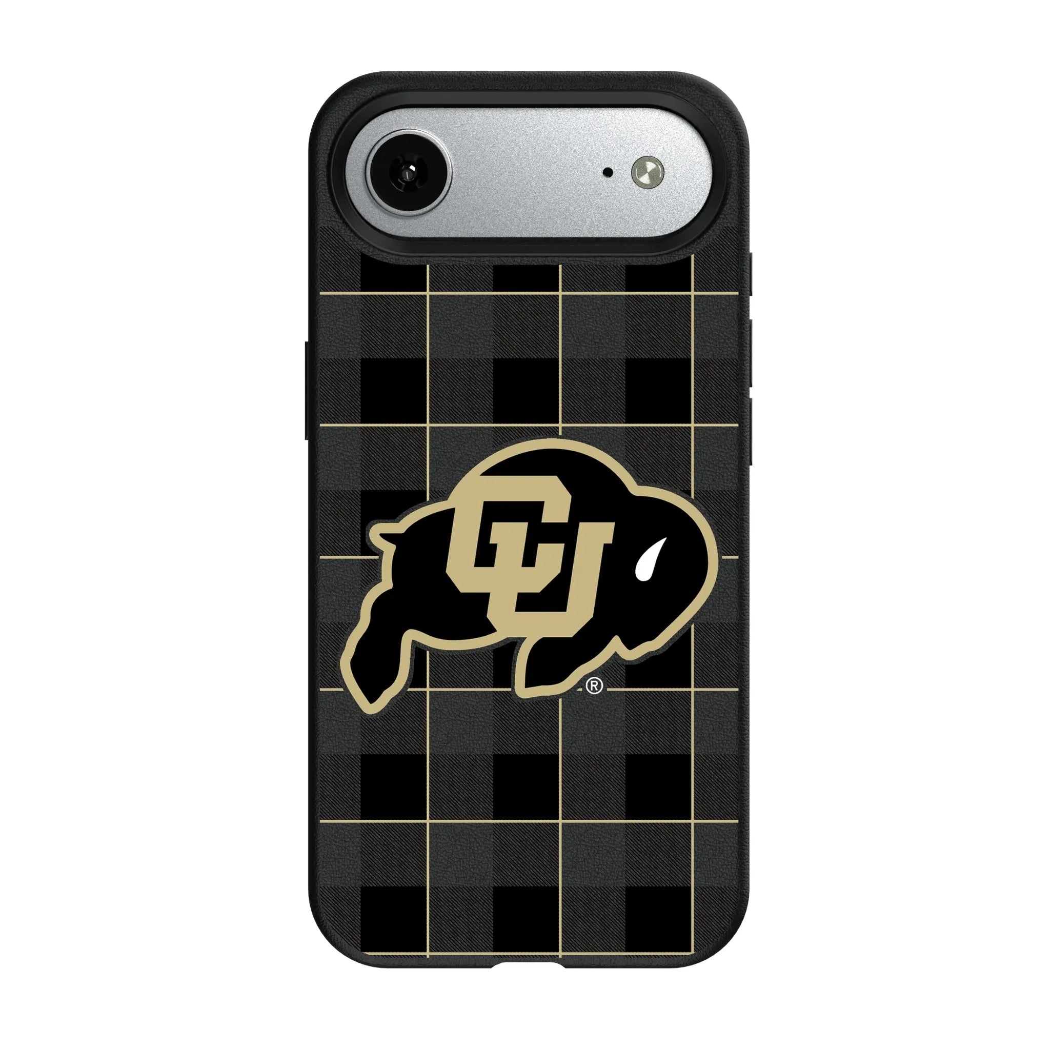 University of Colorado Buffaloes Plaid iPhone MagSafe Compatible Phone Case for Apple iPhone#Device_iPhone Air