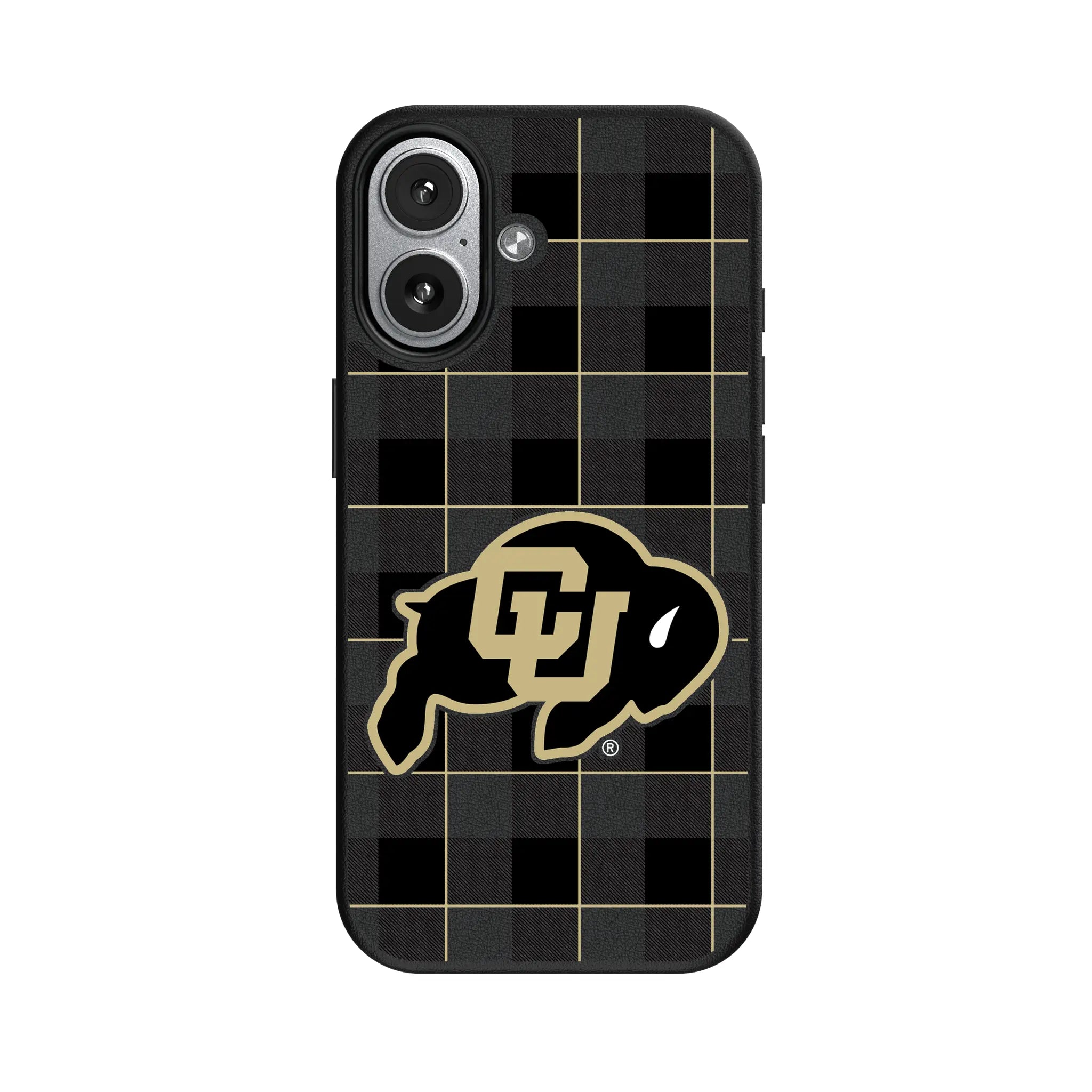 University of Colorado Buffaloes Plaid iPhone MagSafe Compatible Phone Case for Apple iPhone#Device_iPhone 17
