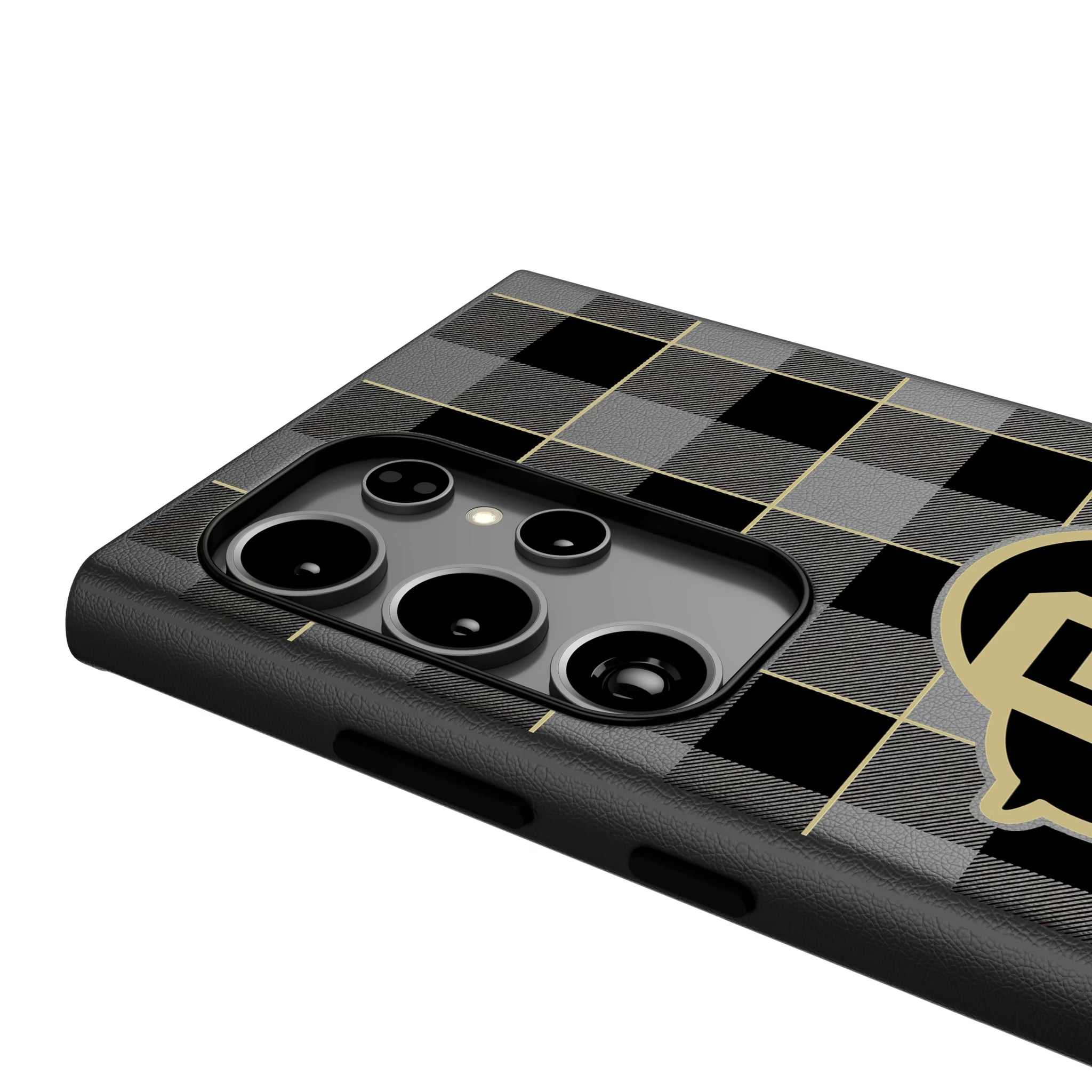 University of Colorado Buffaloes Plaid Galaxy MagSafe Compatible Phone Case for Samsung Galaxy - Detail