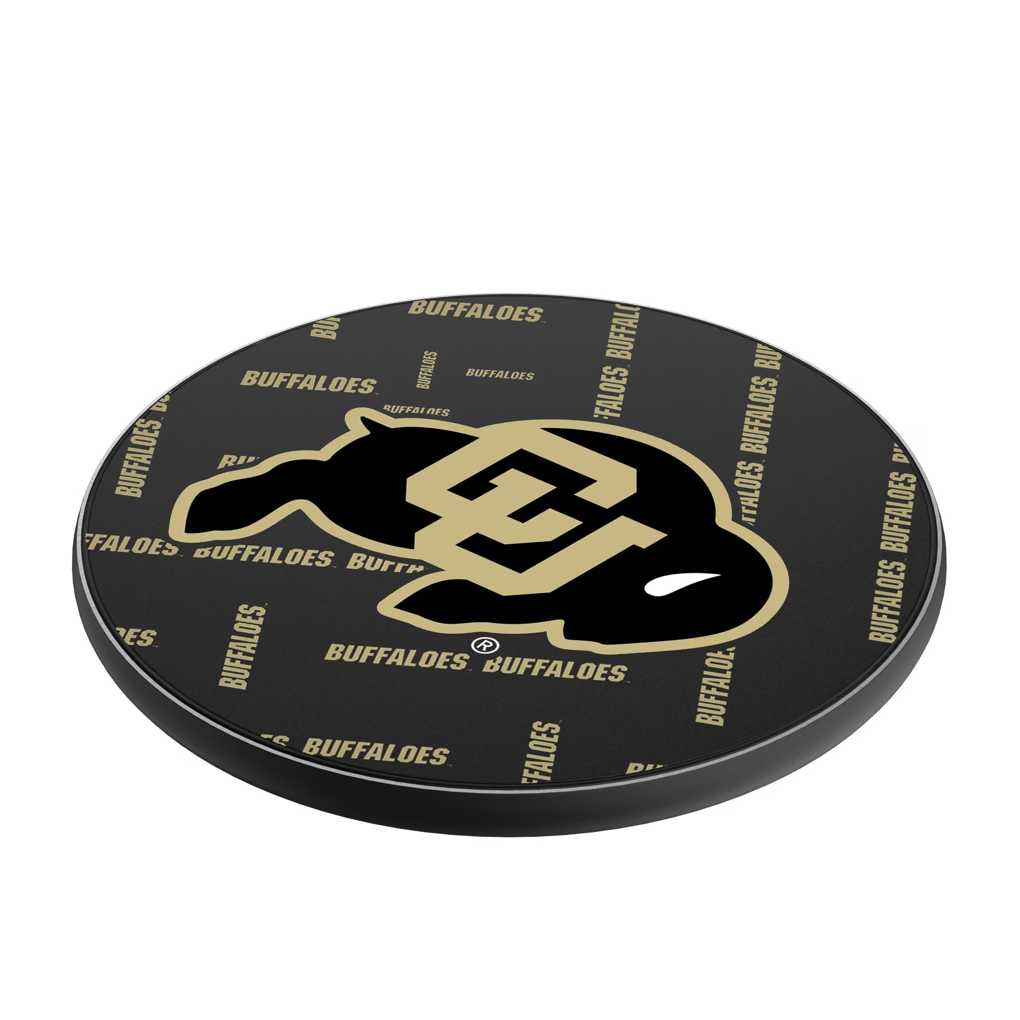 University of Colorado Buffaloes Quadtile 15-Watt Wireless Charger - Isometric View