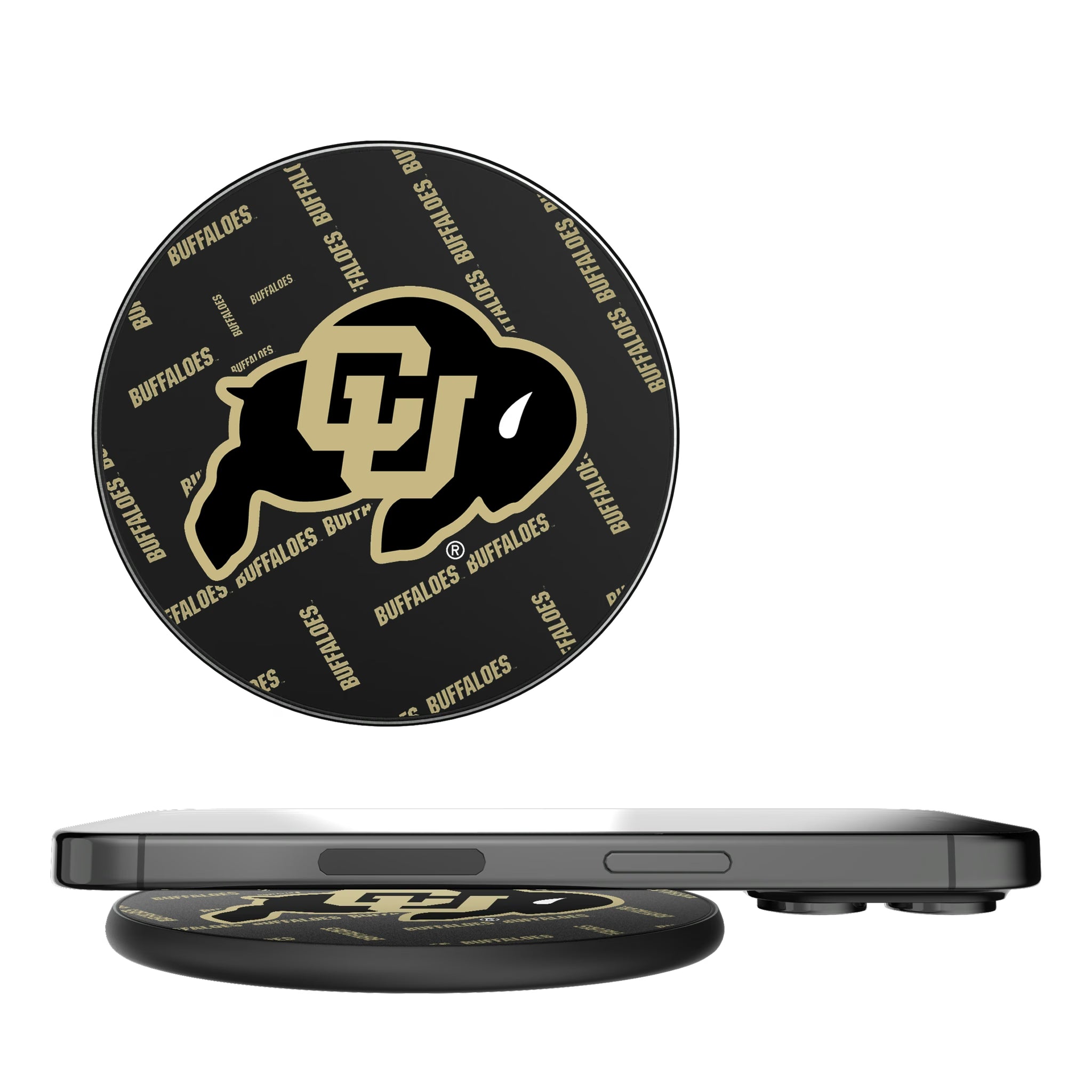 University of Colorado Buffaloes Quadtile 15-Watt Wireless Charger