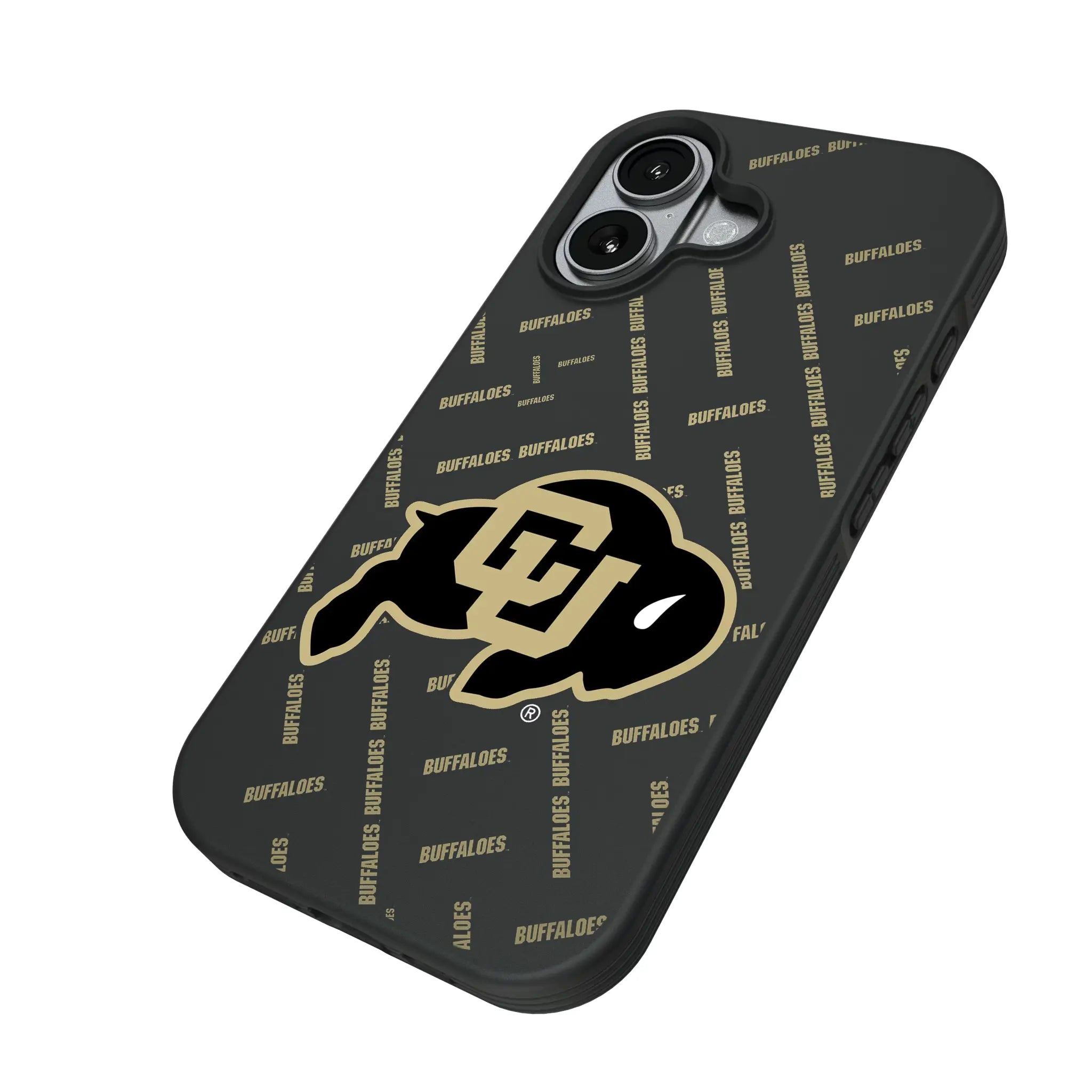University of Colorado Buffaloes Quadtile iPhone Bump Phone Case for Apple iPhone - Isometric View#Device_iPhone 17