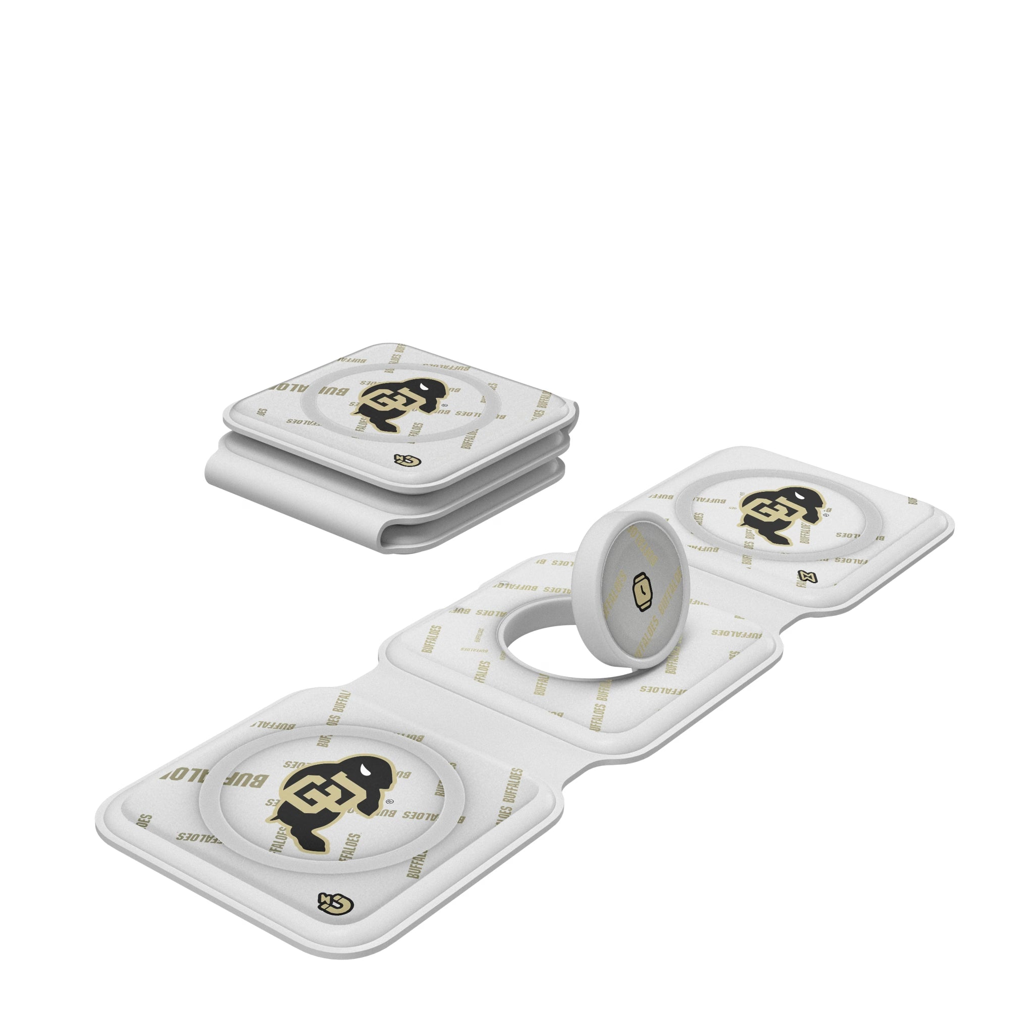 University of Colorado Buffaloes Quadtile Foldable 3 in 1 Charger