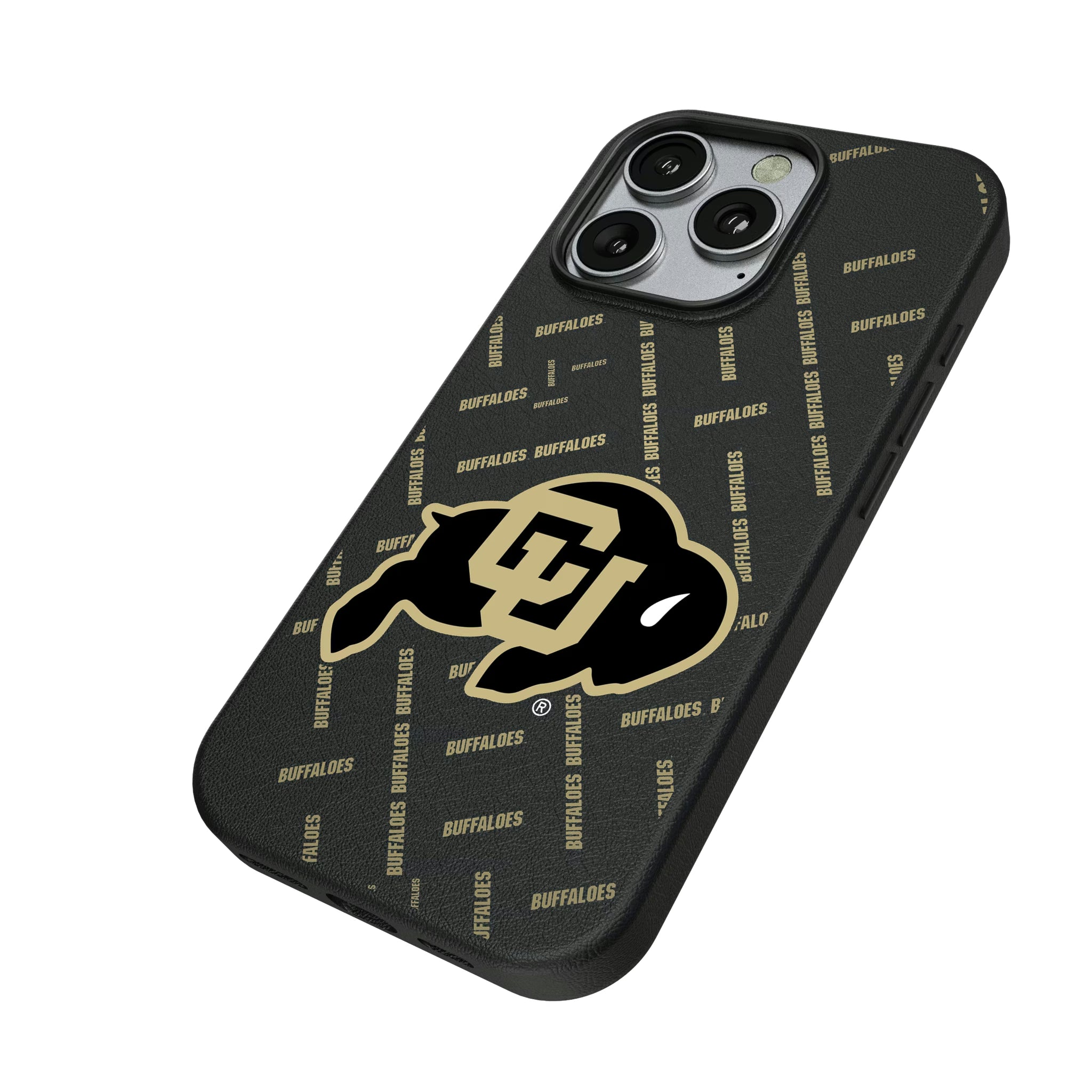 University of Colorado Buffaloes Quadtile iPhone MagSafe Compatible Phone Case for Apple iPhone - Isometric View