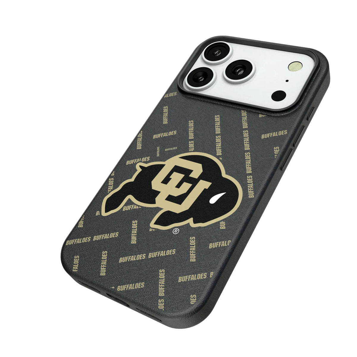 University of Colorado Buffaloes Quadtile iPhone MagSafe Compatible Phone Case for Apple iPhone - Isometric View#Device_iPhone 18 Pro