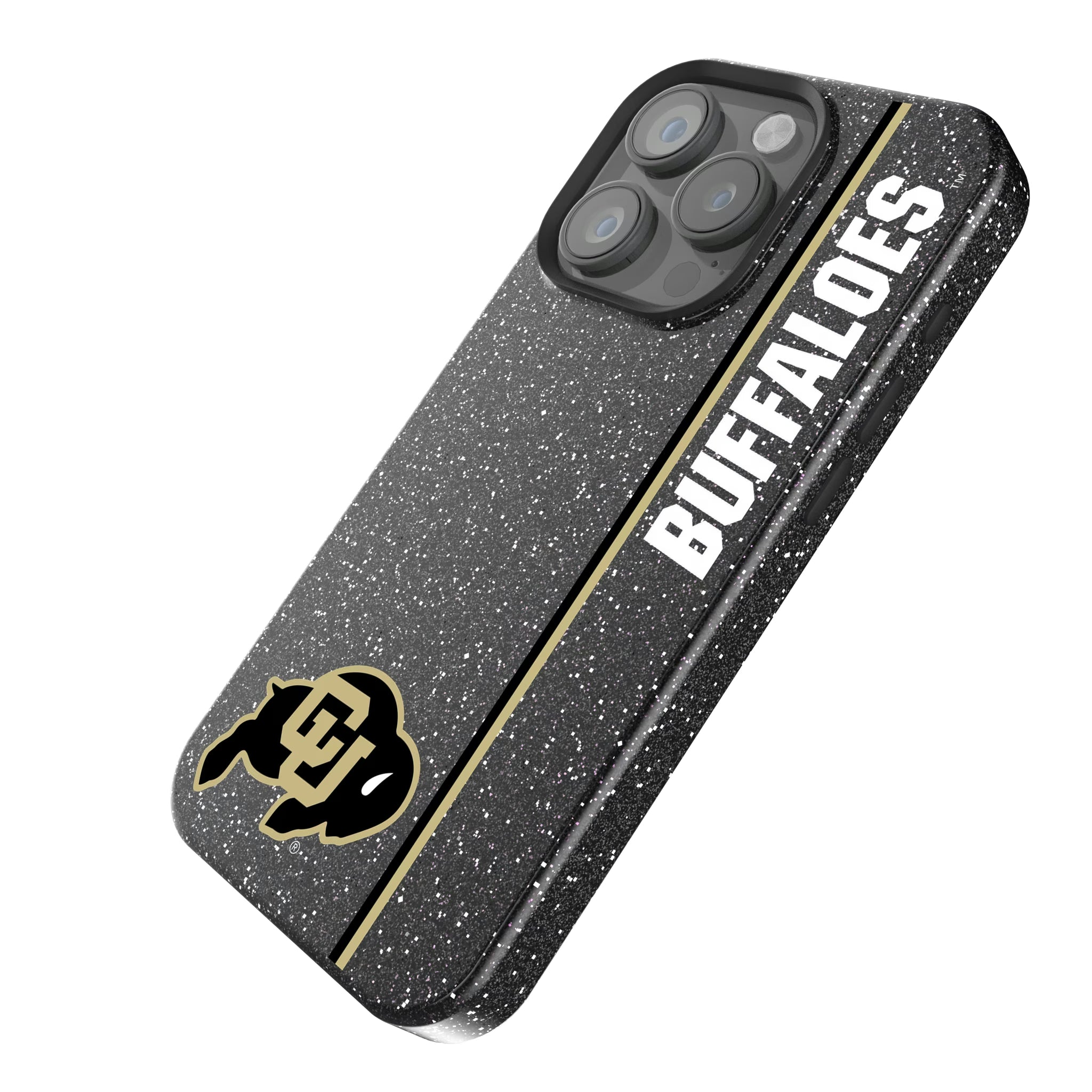 University of Colorado Buffaloes Sidebar iPhone Bling Phone Case for Apple iPhone - Isometric View