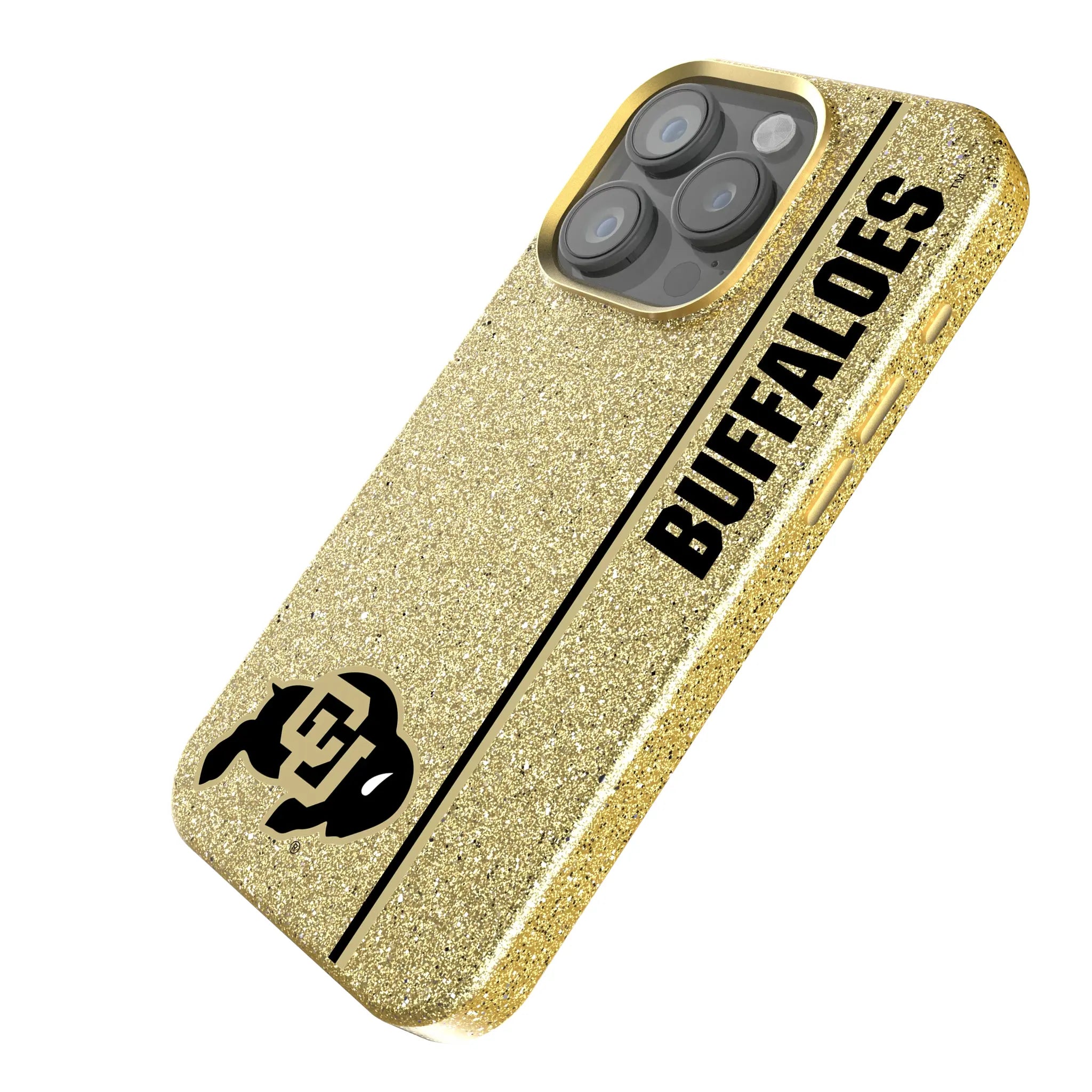 University of Colorado Buffaloes Sidebar iPhone Bling Phone Case for Apple iPhone - Isometric View
