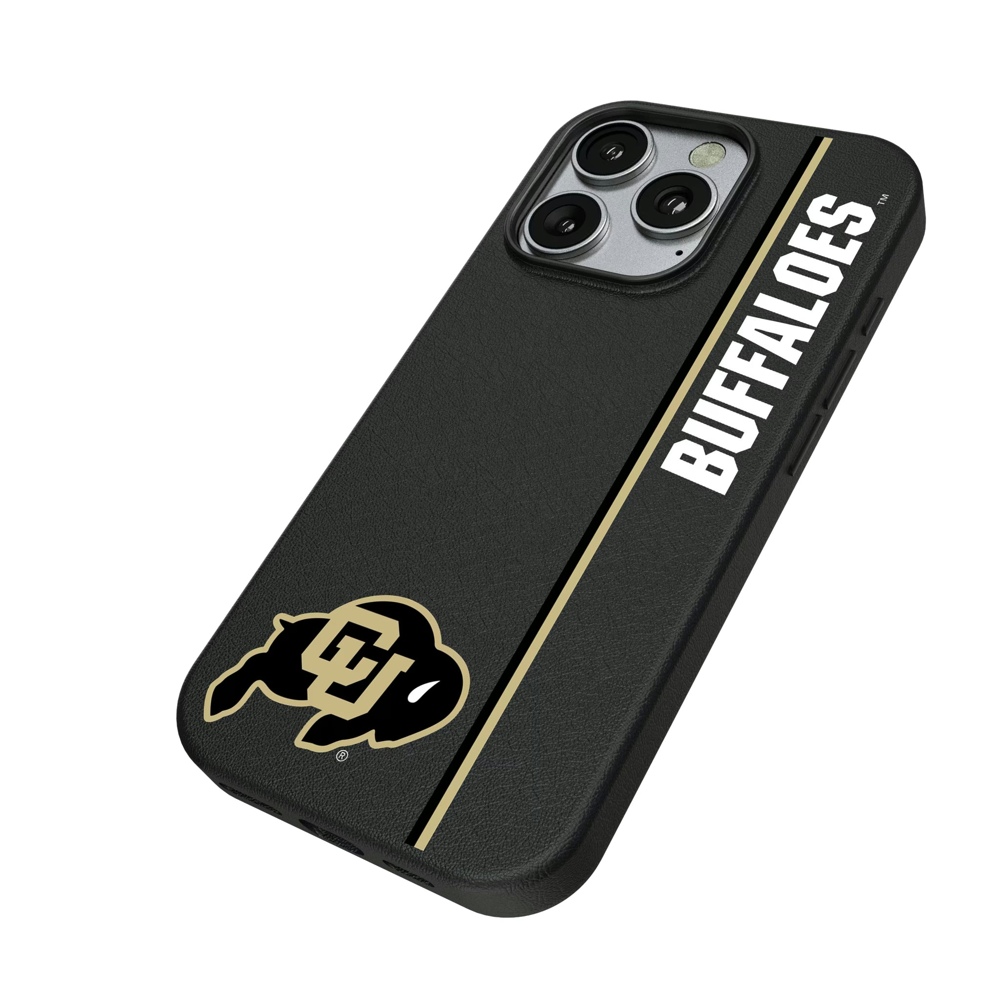 University of Colorado Buffaloes Sidebar iPhone MagSafe Compatible Phone Case for Apple iPhone - Isometric View