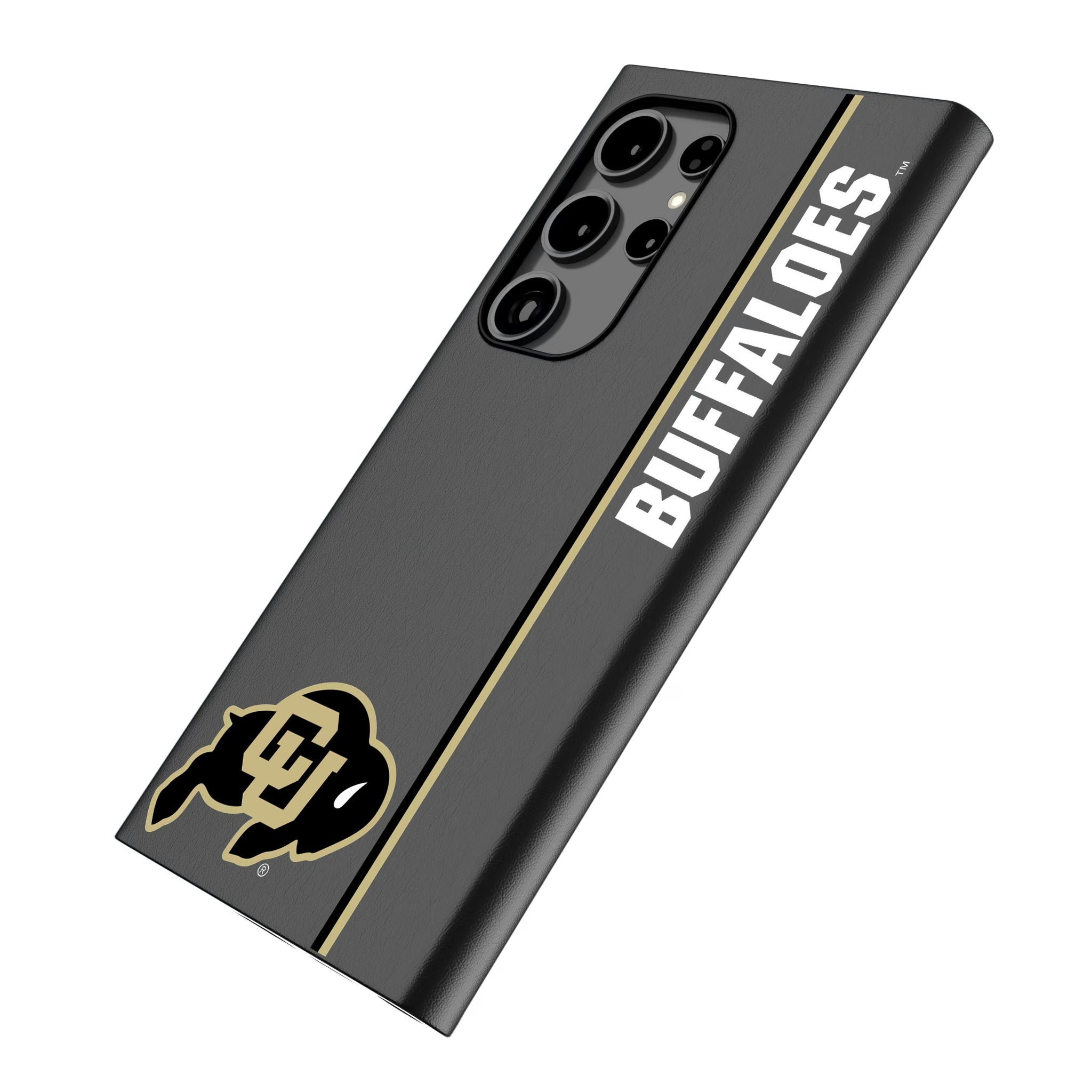 University of Colorado Buffaloes Sidebar Galaxy MagSafe Compatible Phone Case for Samsung Galaxy - Isometric View