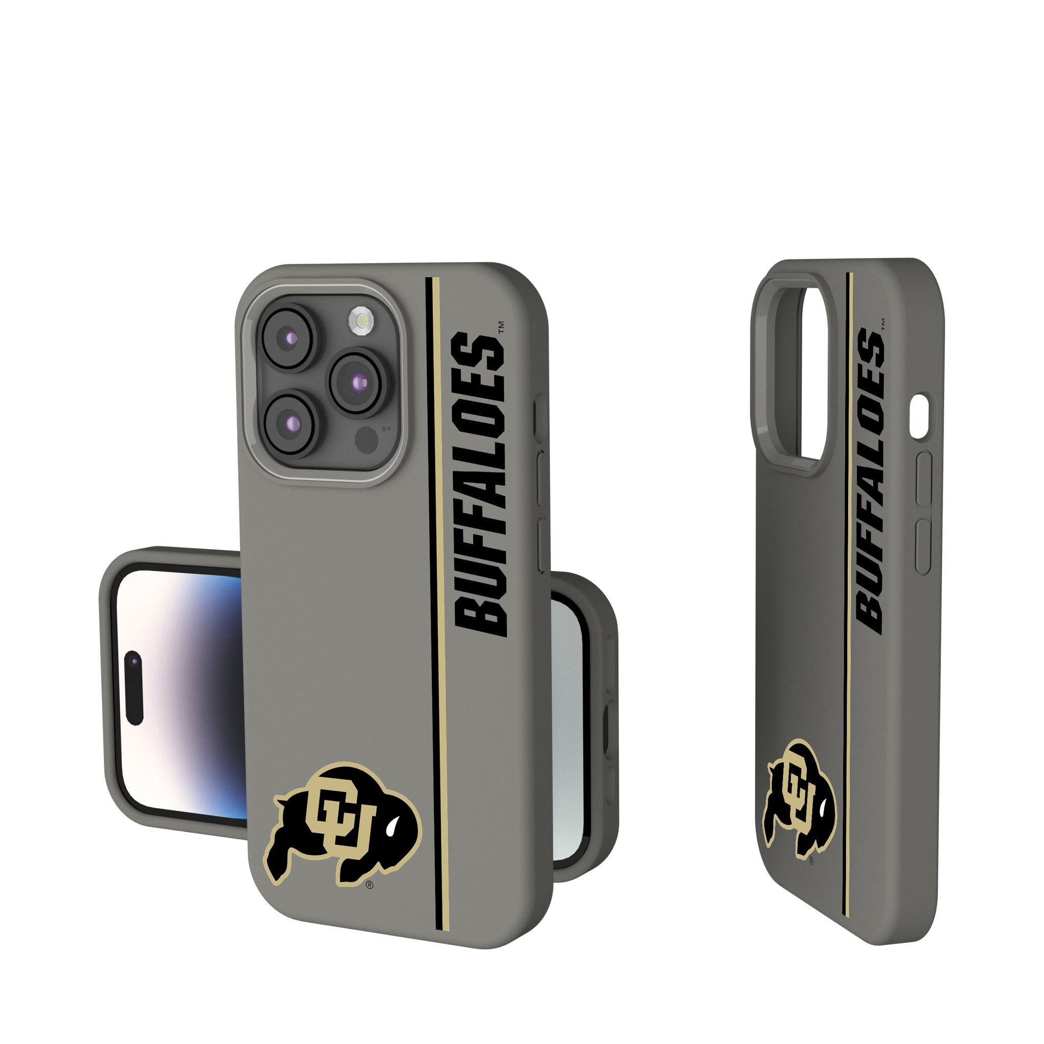 University of Colorado Buffaloes Sidebar iPhone Soft Touch Phone Case for Apple iPhone