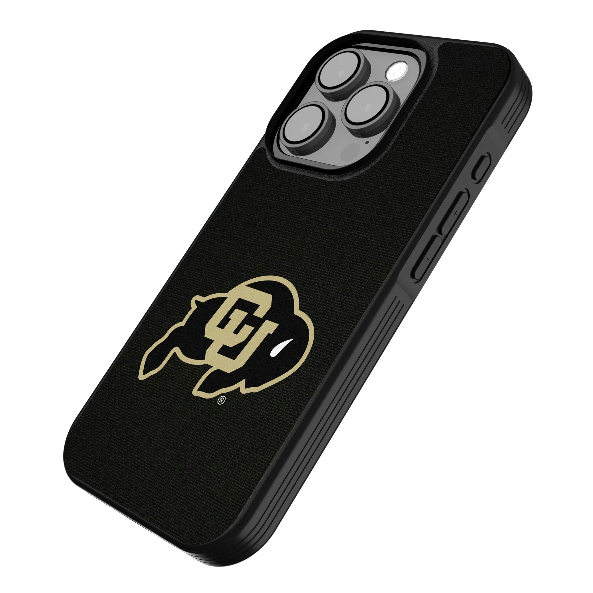 University of Colorado Buffaloes Solid iPhone Bump Phone Case for Apple iPhone - Isometric View