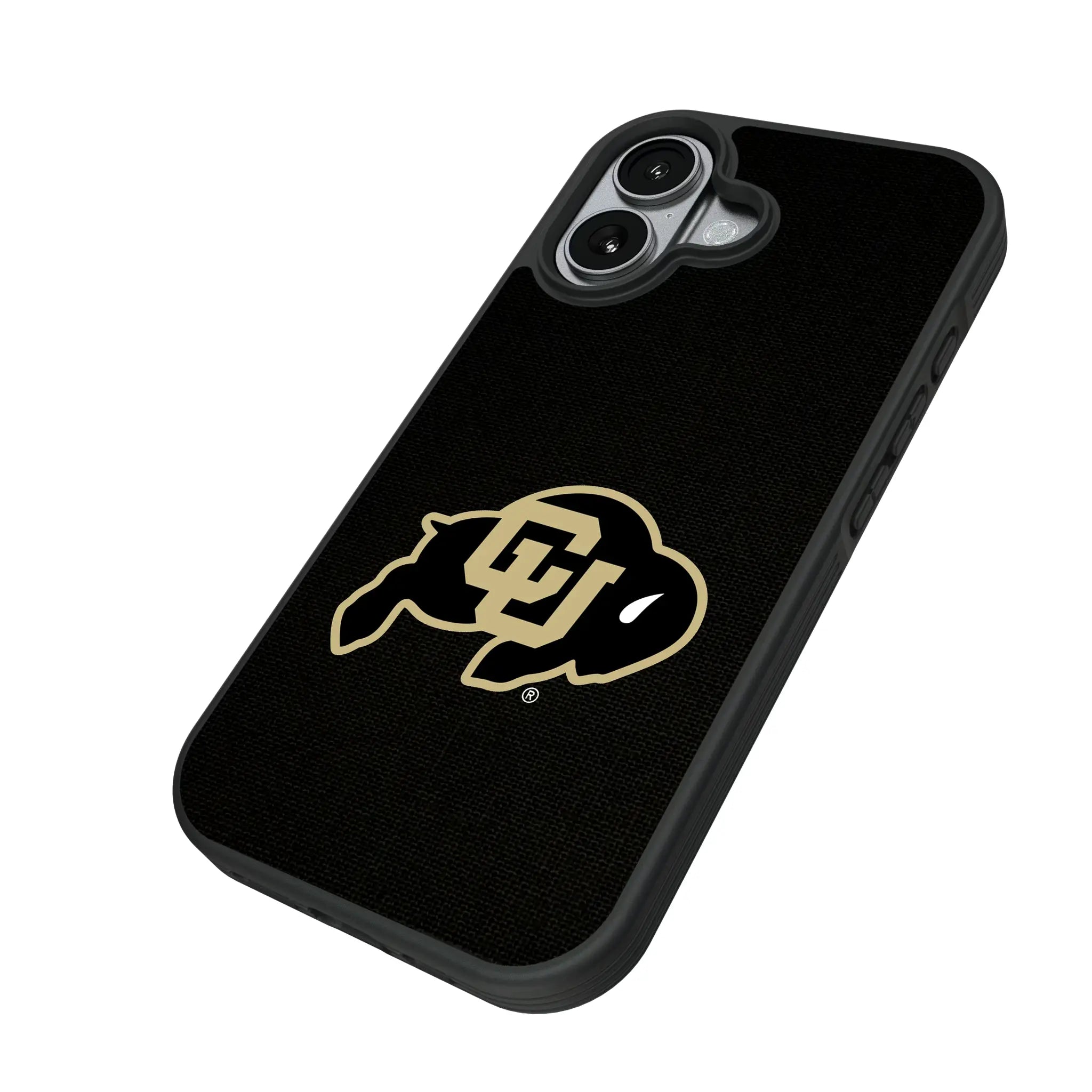 University of Colorado Buffaloes Solid iPhone Bump Phone Case for Apple iPhone - Isometric View#Device_iPhone 17