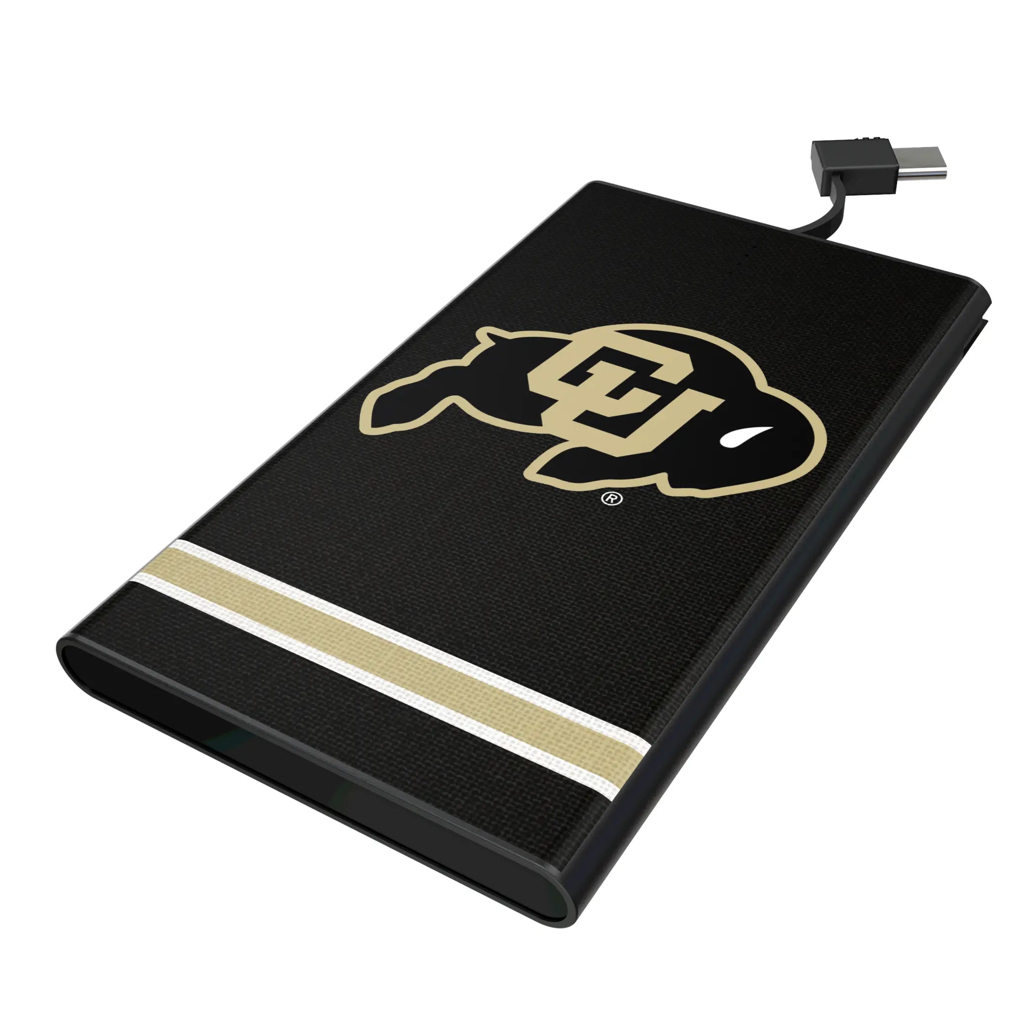 University of Colorado Buffaloes Stripe 5000mAh Flat Power Bank