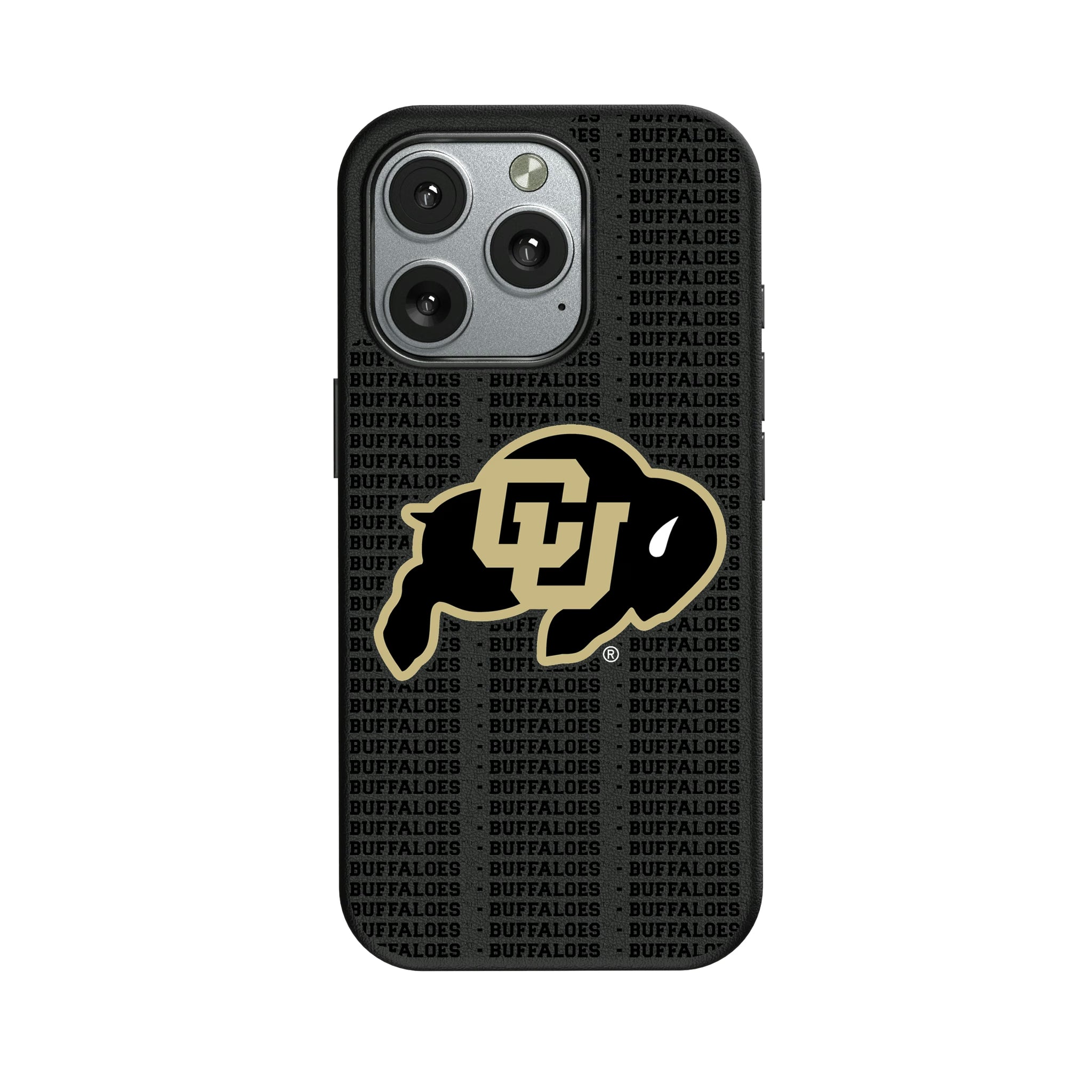 University of Colorado Buffaloes Text Backdrop iPhone MagSafe Compatible Phone Case for Apple iPhone