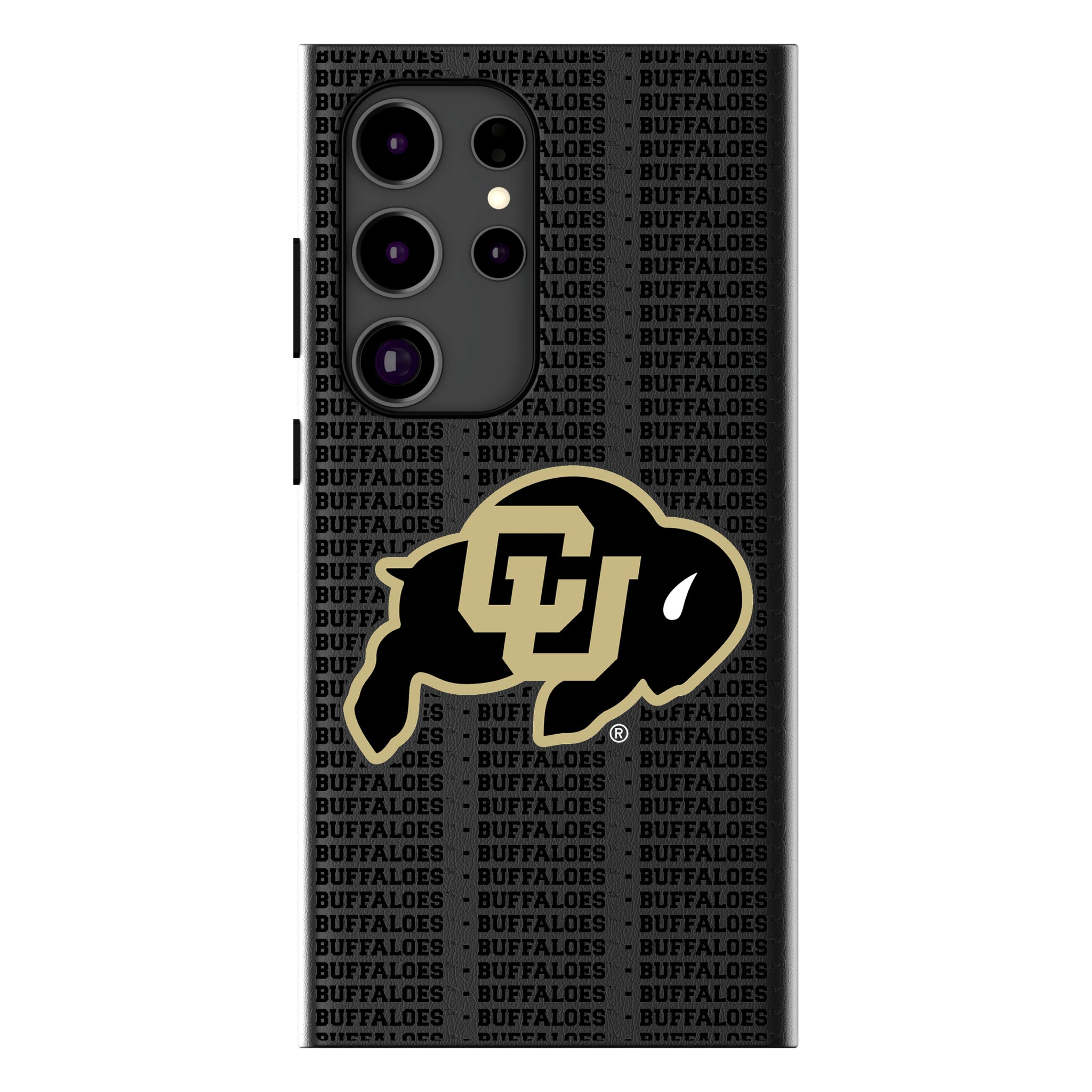 University of Colorado Buffaloes Text Backdrop Galaxy MagSafe Compatible Phone Case for Samsung Galaxy