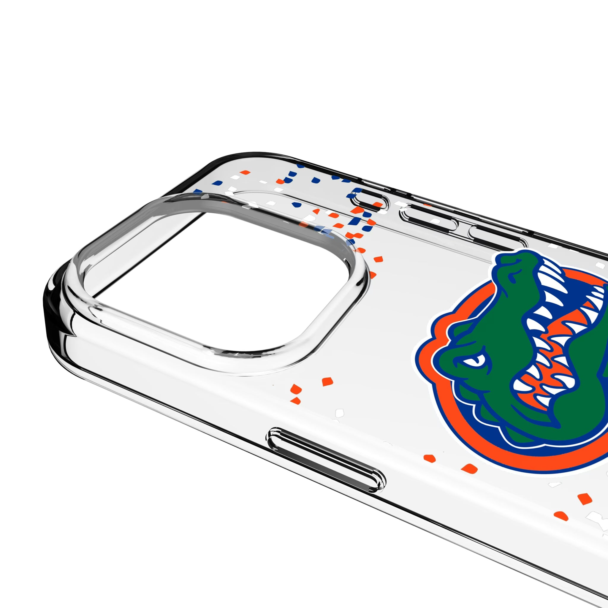 University of Florida Gators Confetti iPhone Clear Phone Case for Apple iPhone - Detail