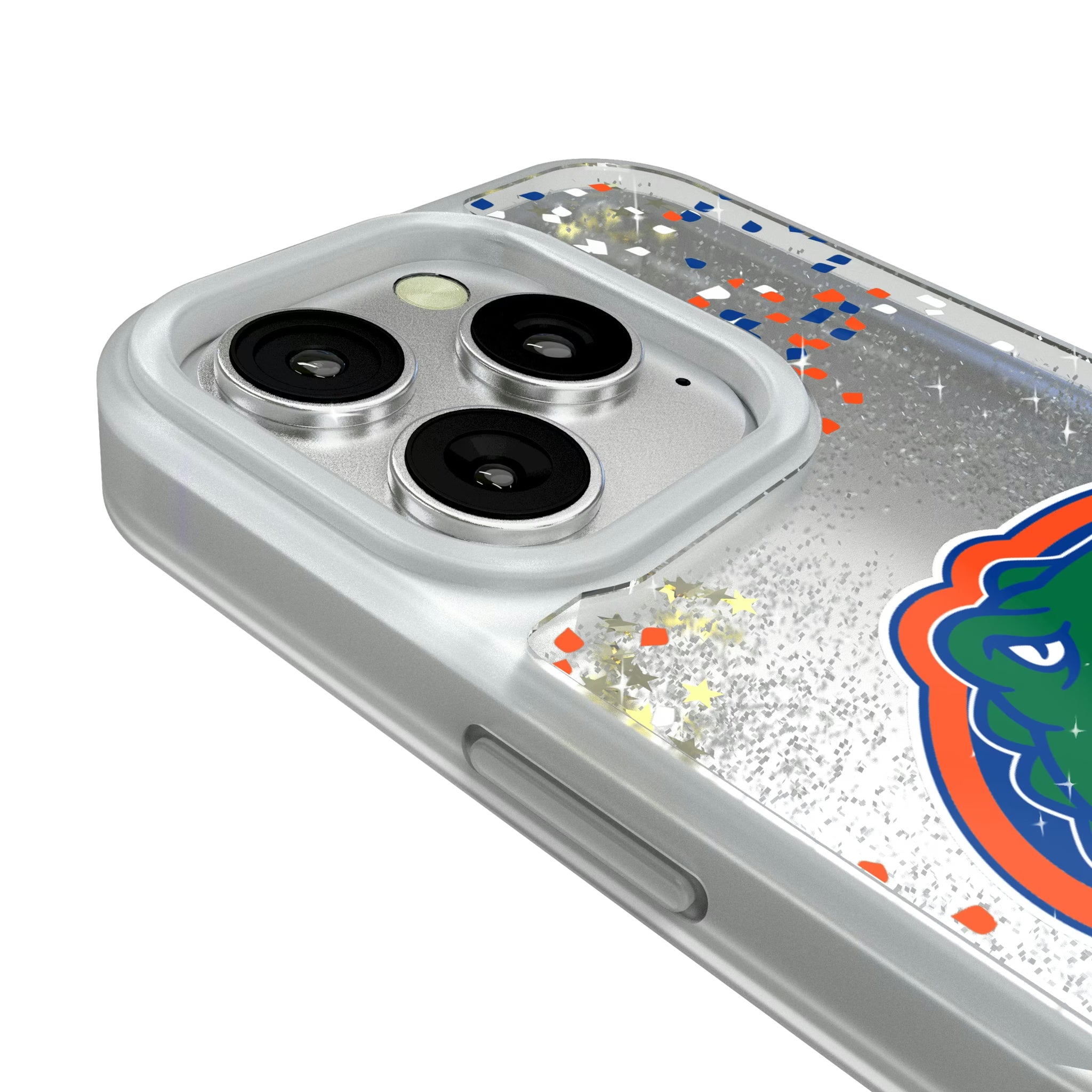 University of Florida Gators Confetti iPhone Glitter Phone Case for Apple iPhone - Detail#Device_iPhone 16 Pro