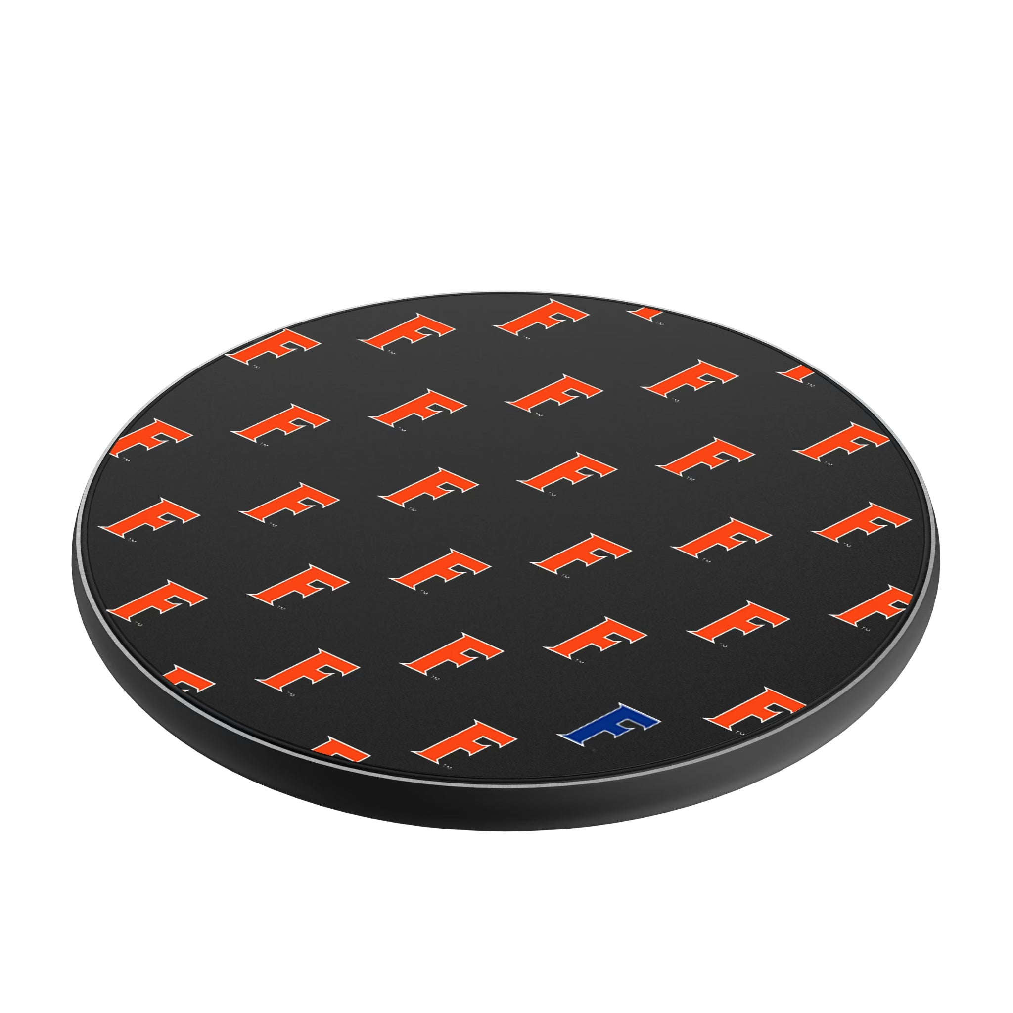 University of Florida Gators Fashion Pattern 15-Watt Wireless Charger - Isometric View