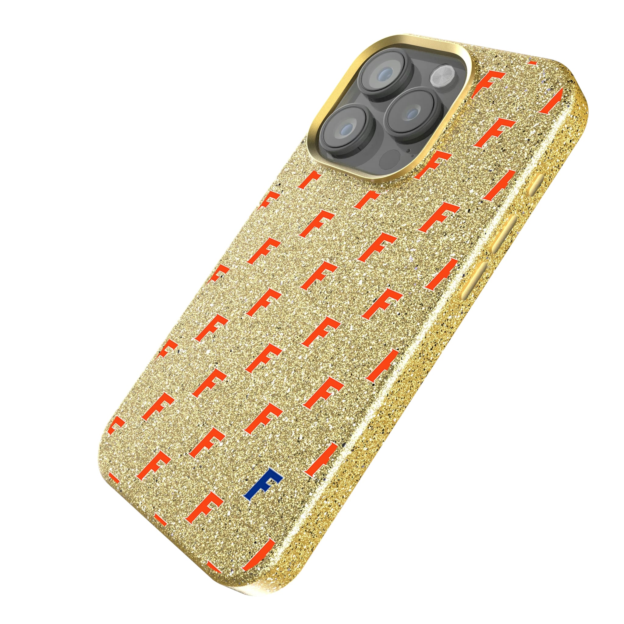 University of Florida Gators Fashion Pattern iPhone Bling Phone Case for Apple iPhone - Isometric View