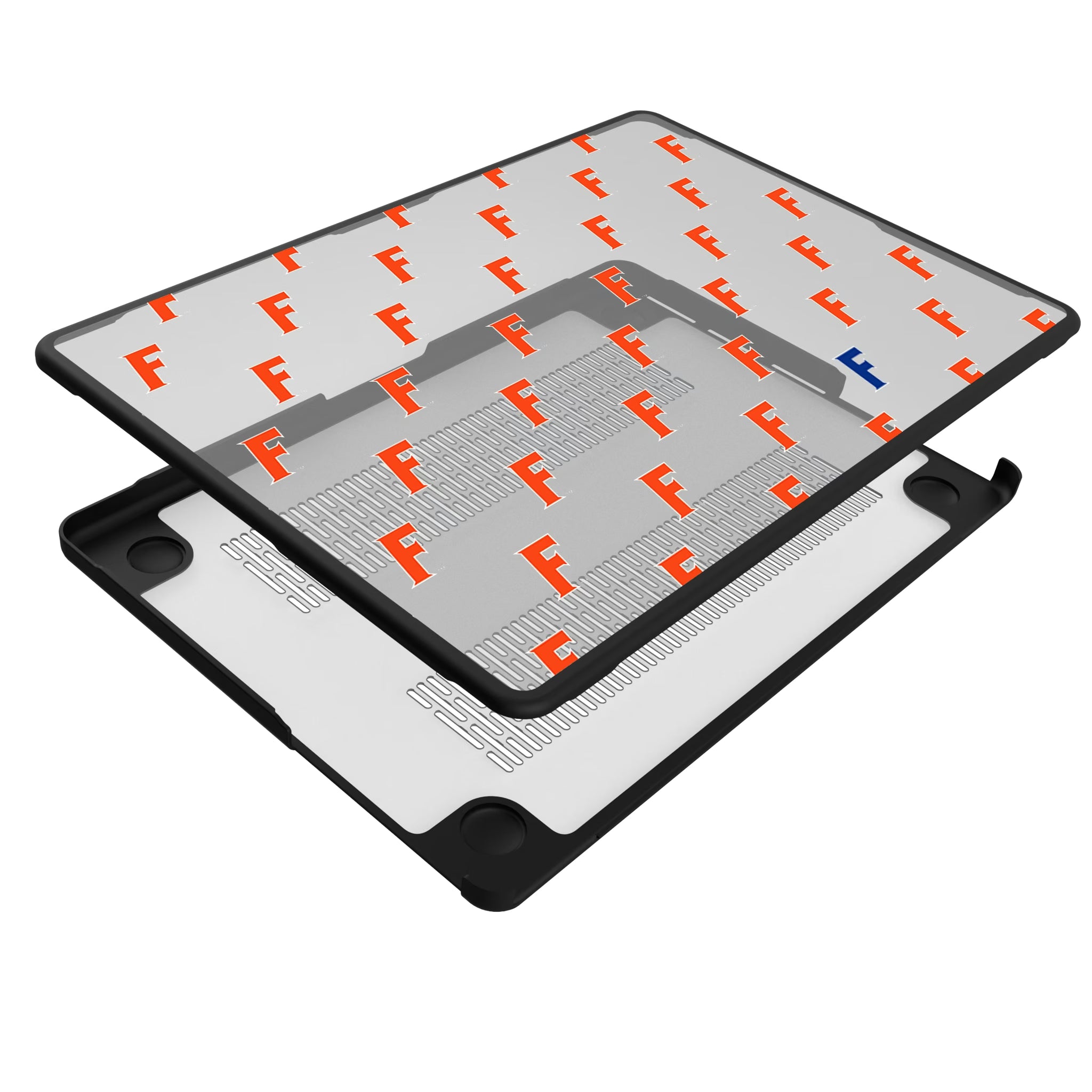 University of Florida Gators Fashion Pattern MacBook Laptop Case for Apple MacBook - Isometric View#Device_MacBook Pro (14-inch, 2021) / MacBook Pro (14-inch, 2023) / MacBook Pro (14-inch, 2024)
