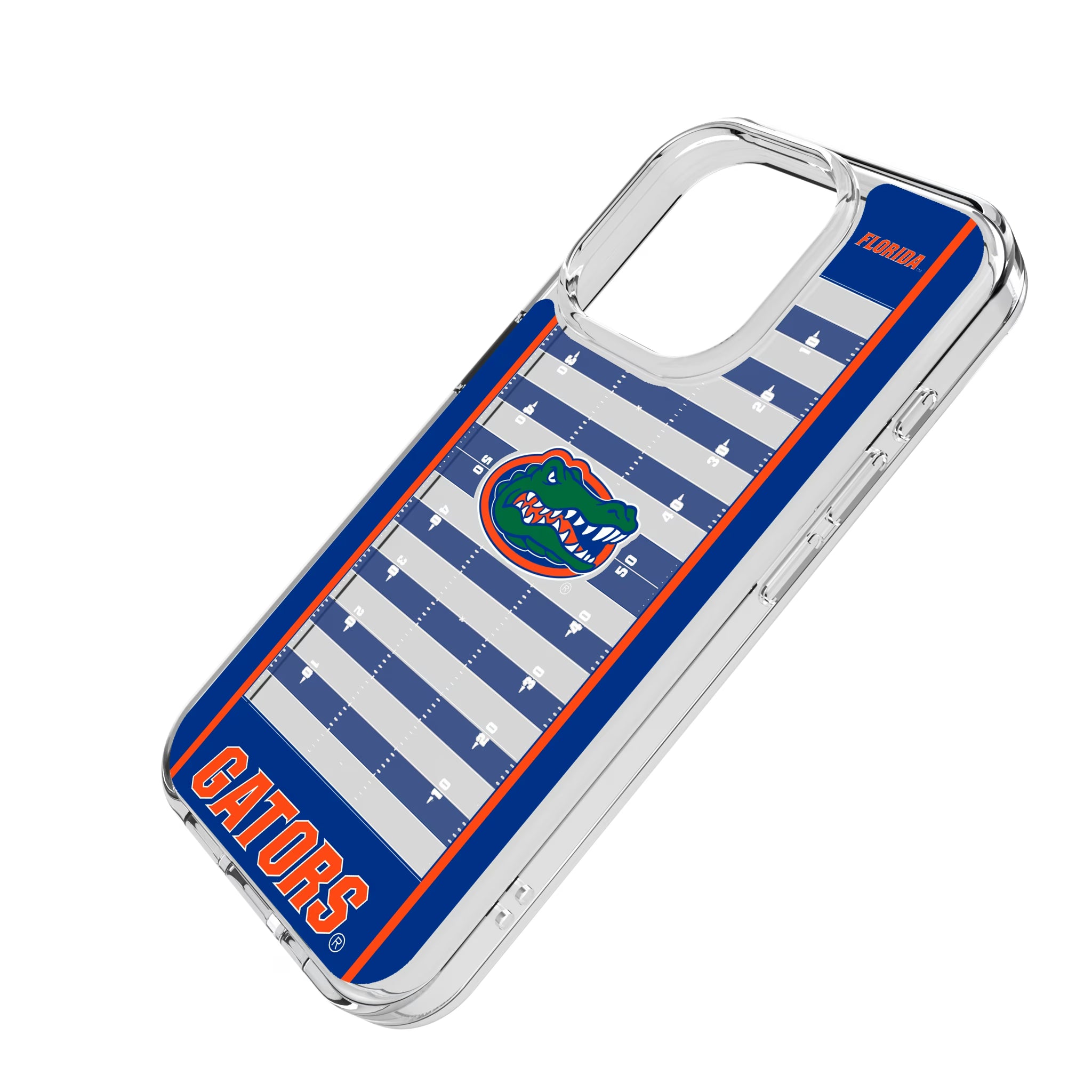 University of Florida Gators Field iPhone Clear Phone Case for Apple iPhone - Isometric View